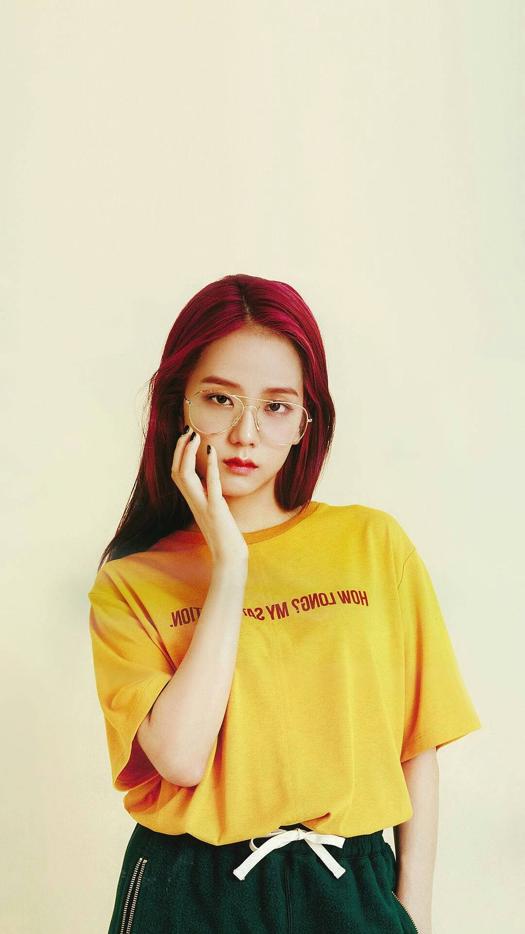 Føl dig sjov og lys med Blackpinks Jisoo! Wallpapers