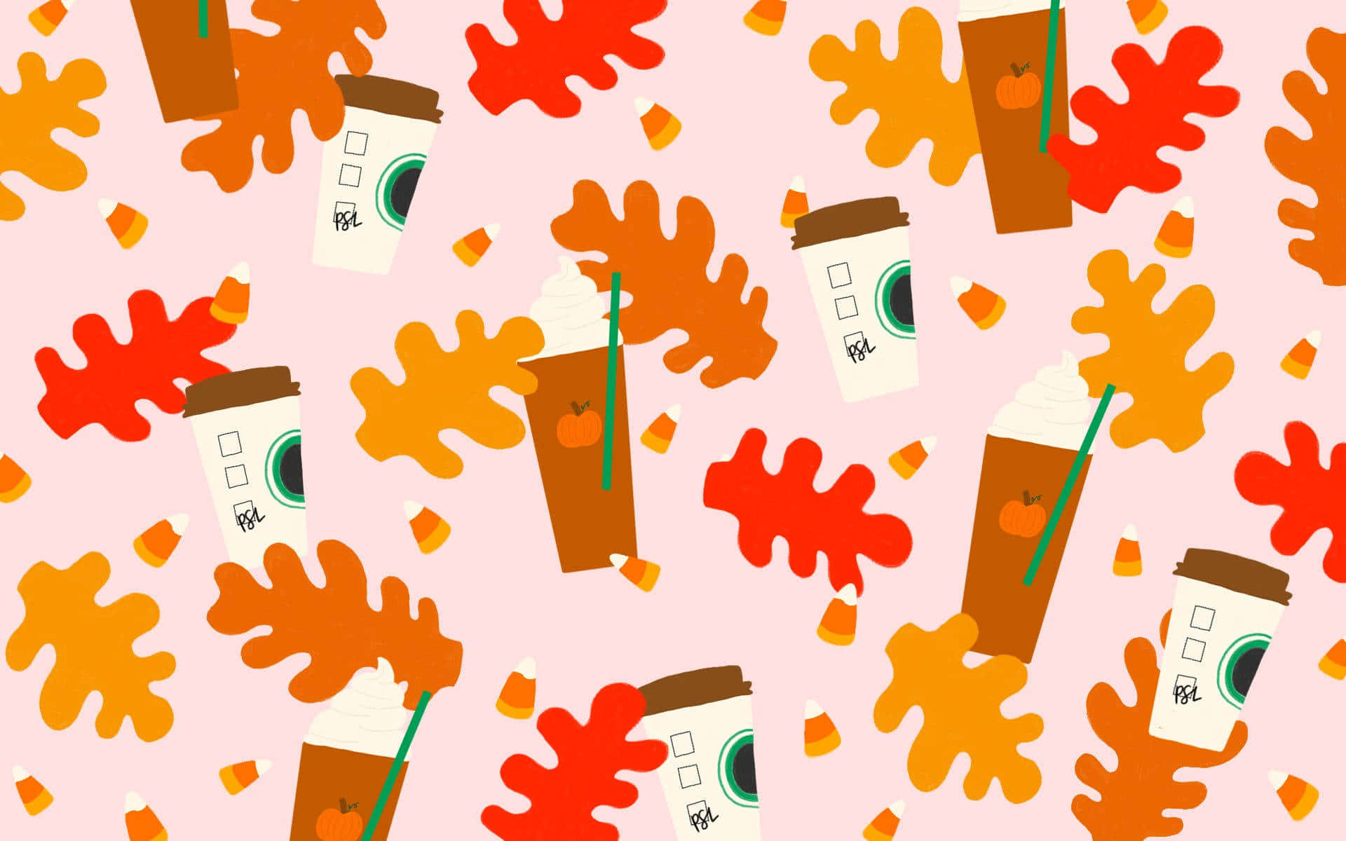 Føl dig som et barn i en slikbutik, omgivet af efterårets farver! Wallpapers