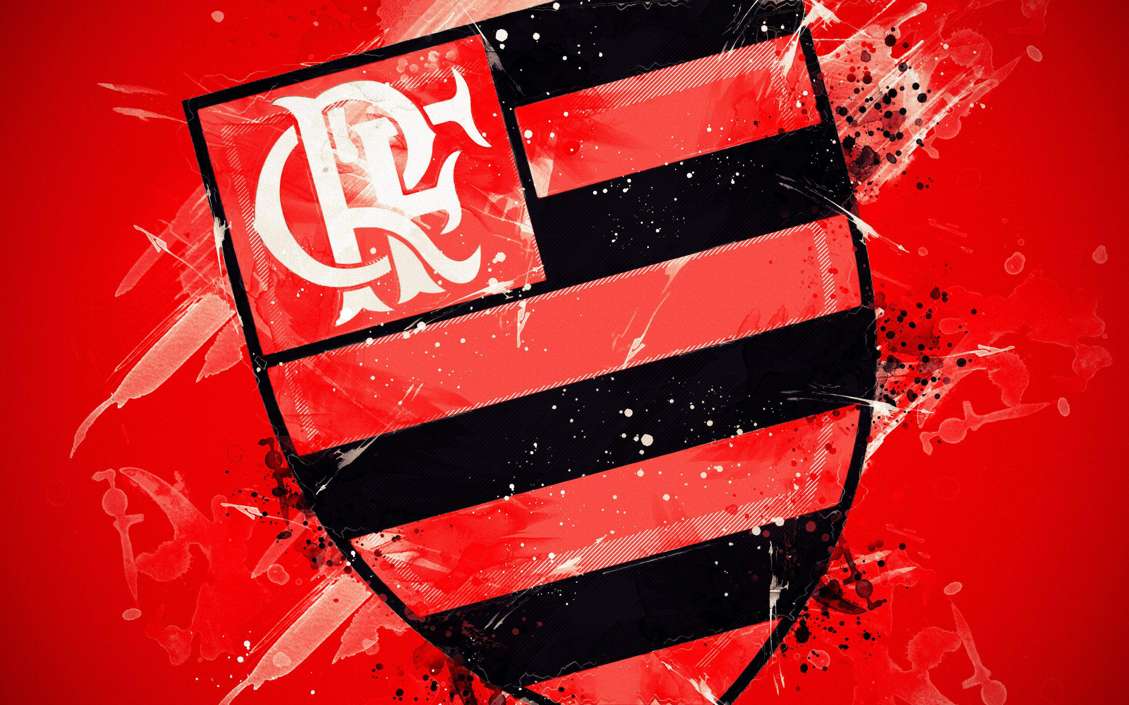 Flamengo FC sprøjtet emblem Wallpapers