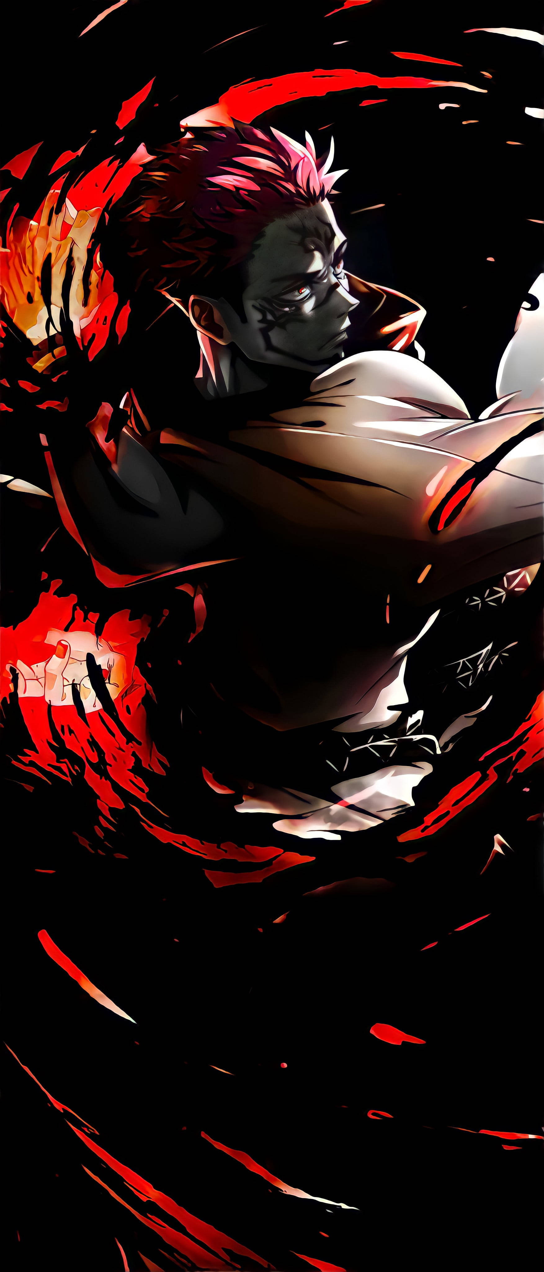 Flammende Sukuna fanart Wallpapers