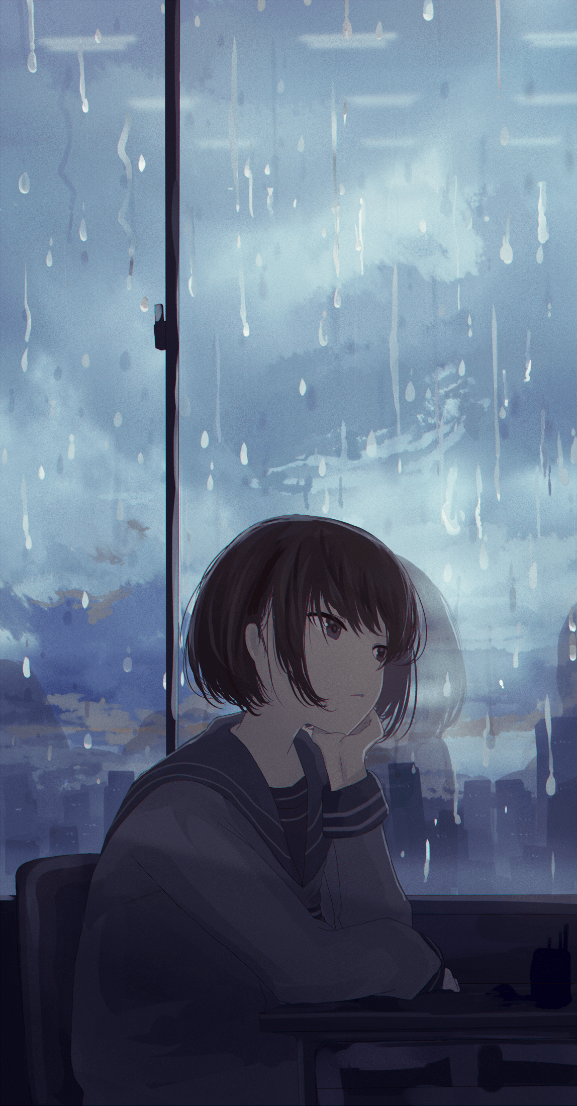 Følelsesladet anime-landskab Wallpapers