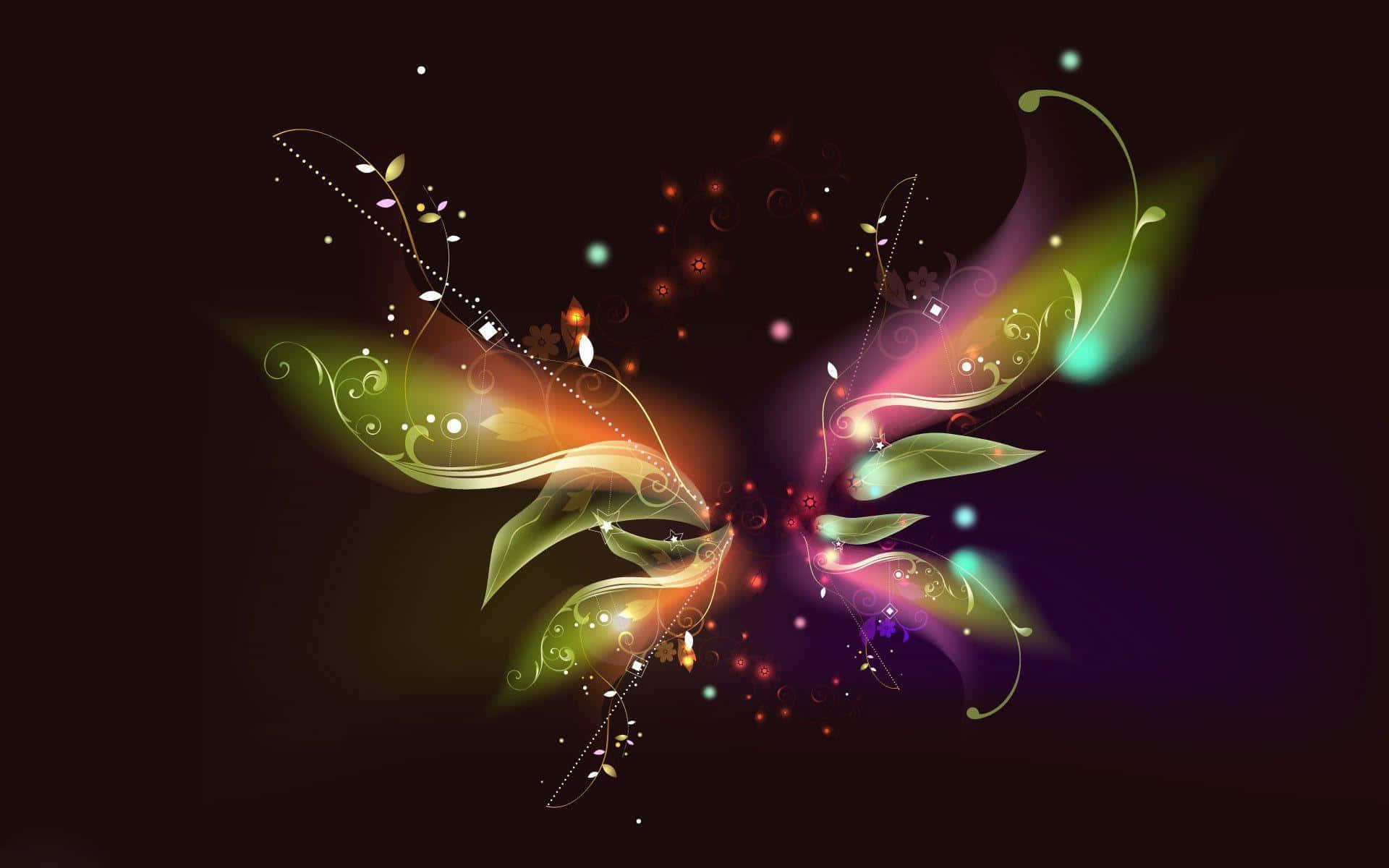 Flerfarvet sommerfugl abstrakt skrivebord Wallpapers