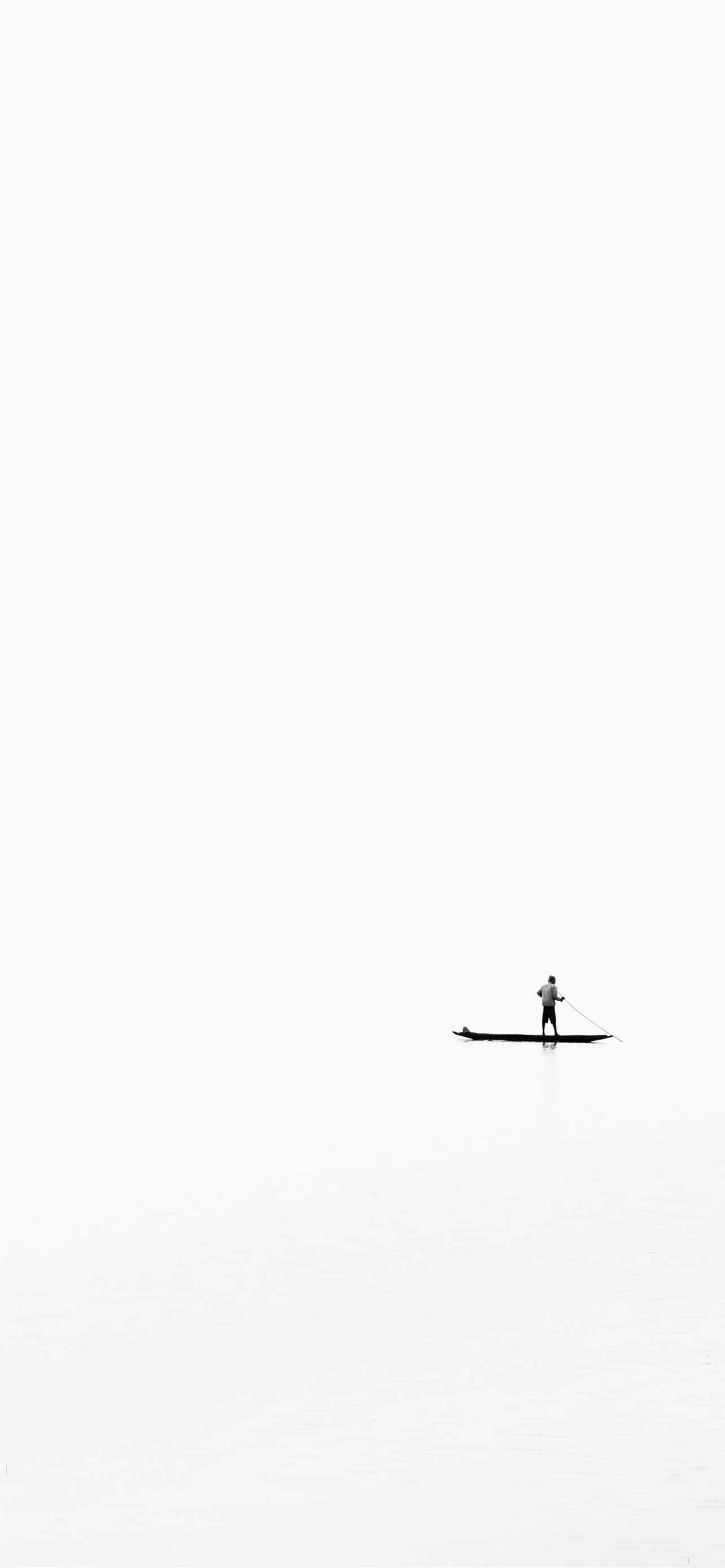 Følg med i trends med denne slanke og sofistikerede hvide iPhone Wallpapers