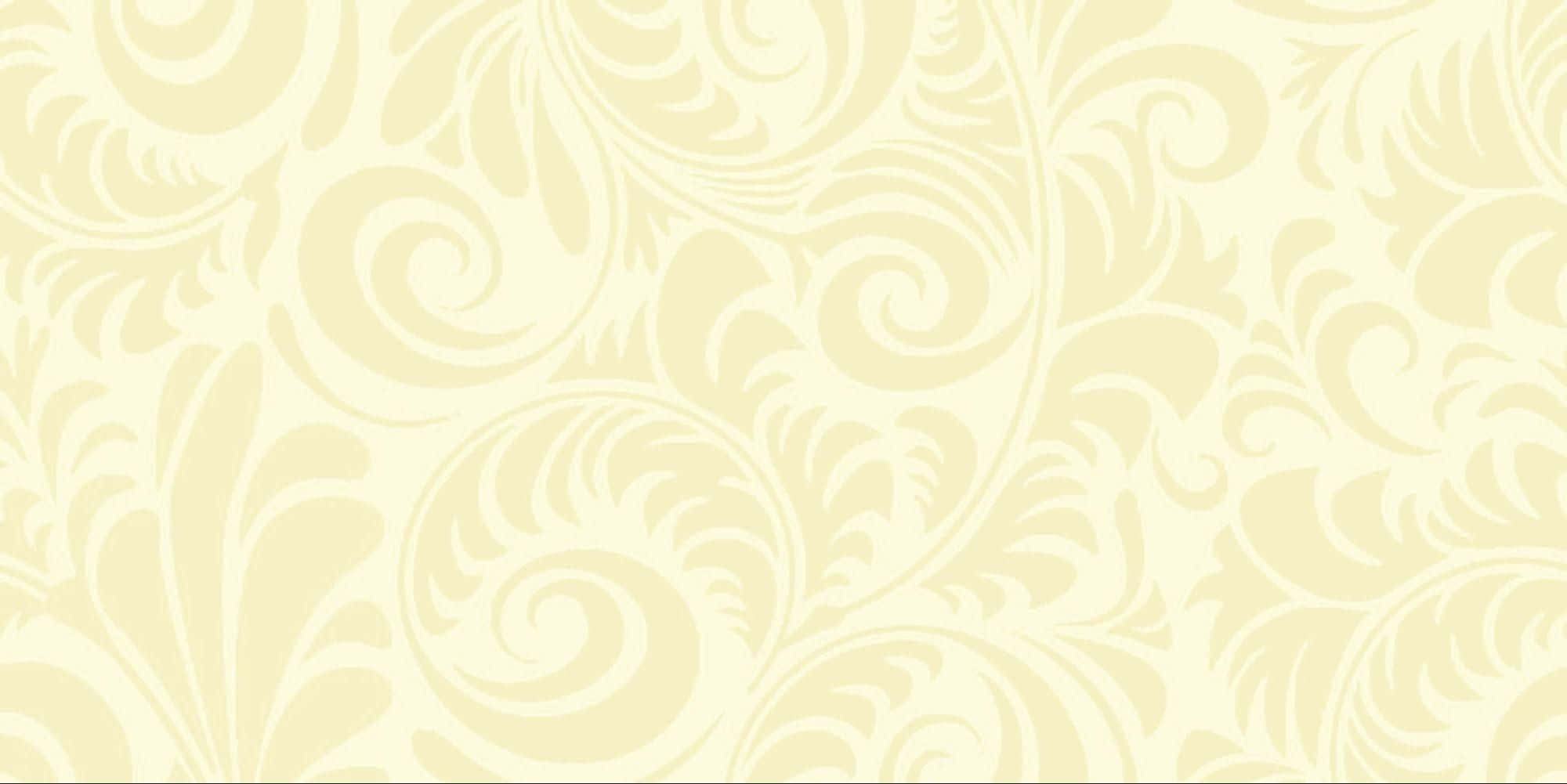 Flødefarvet baggrund med elegante blade Wallpapers