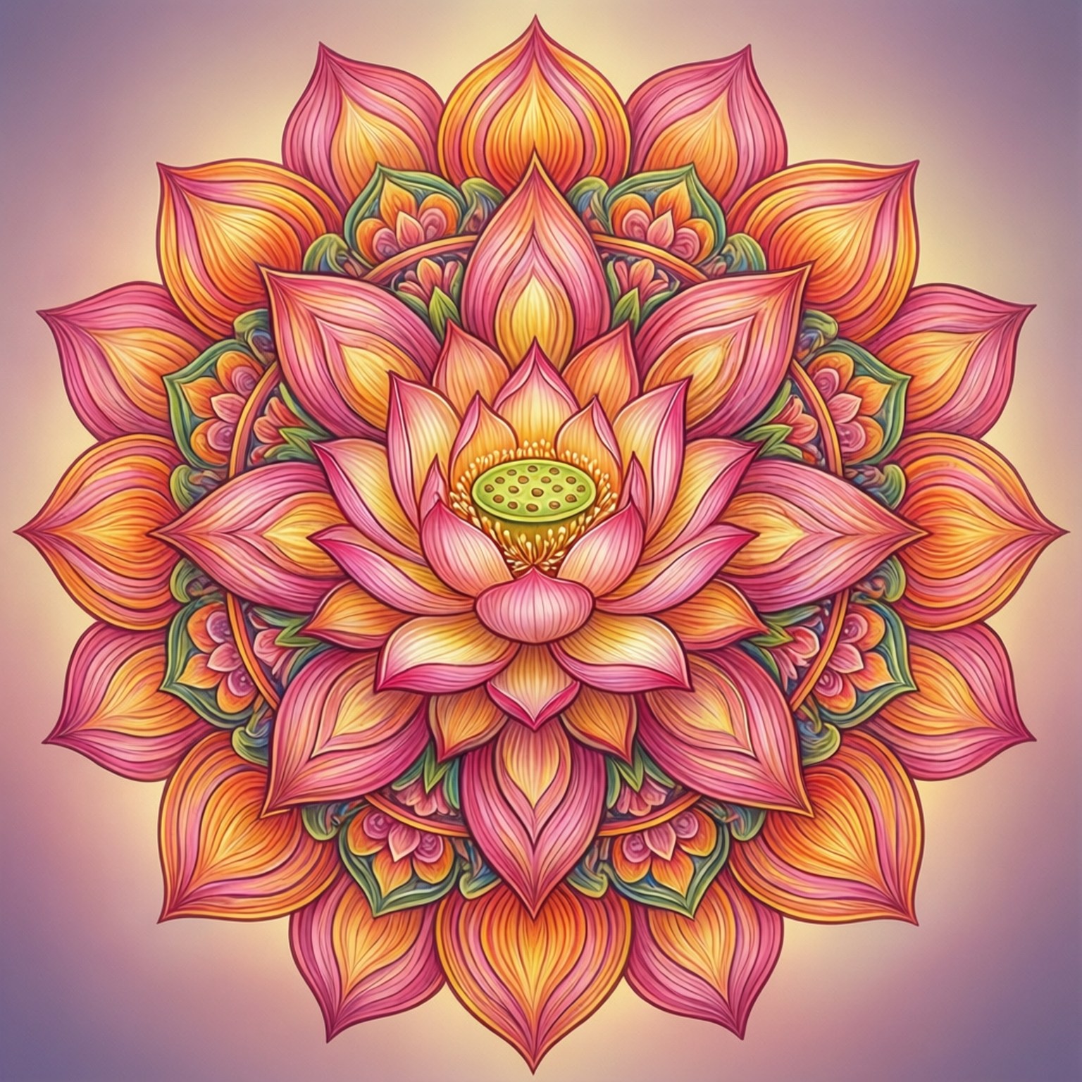 Floral Mandala Om Wallpapers