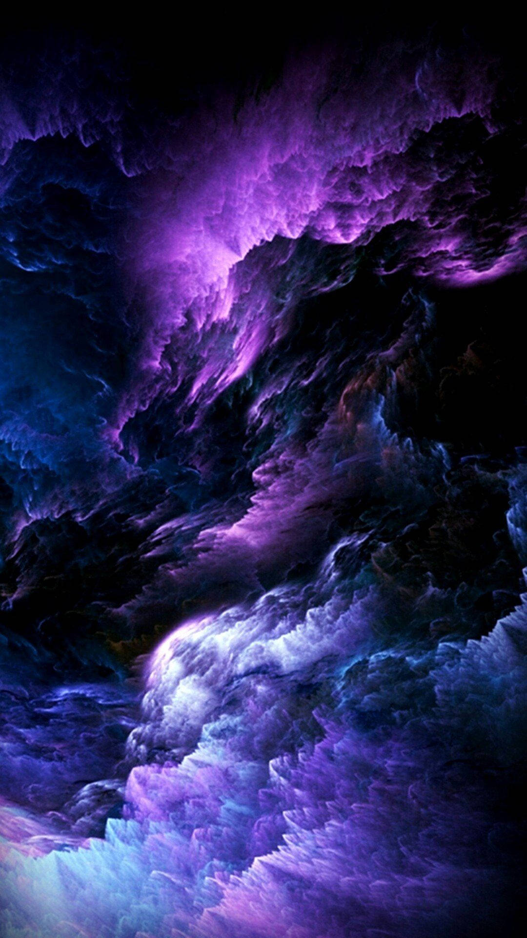 Flot lilla æstetisk iPhone-låseskærm Wallpapers