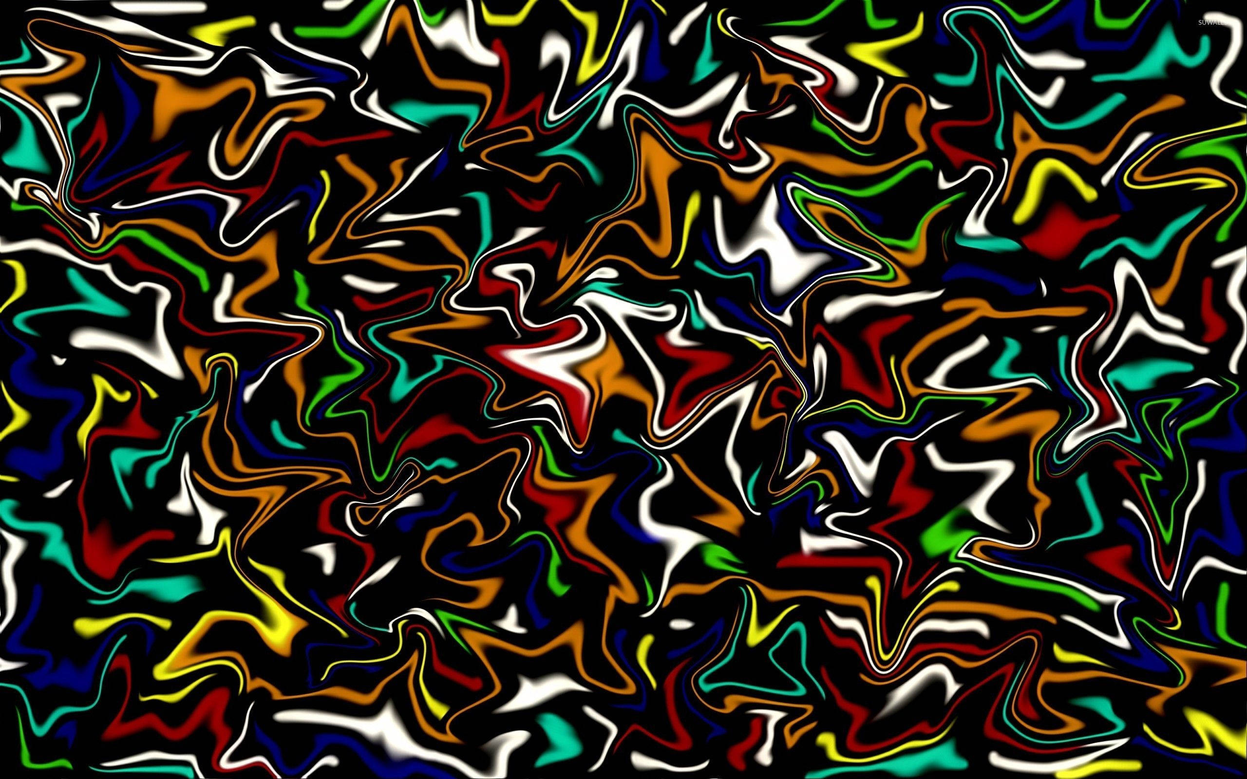 Flydende hvirvel køligt mønster Wallpapers