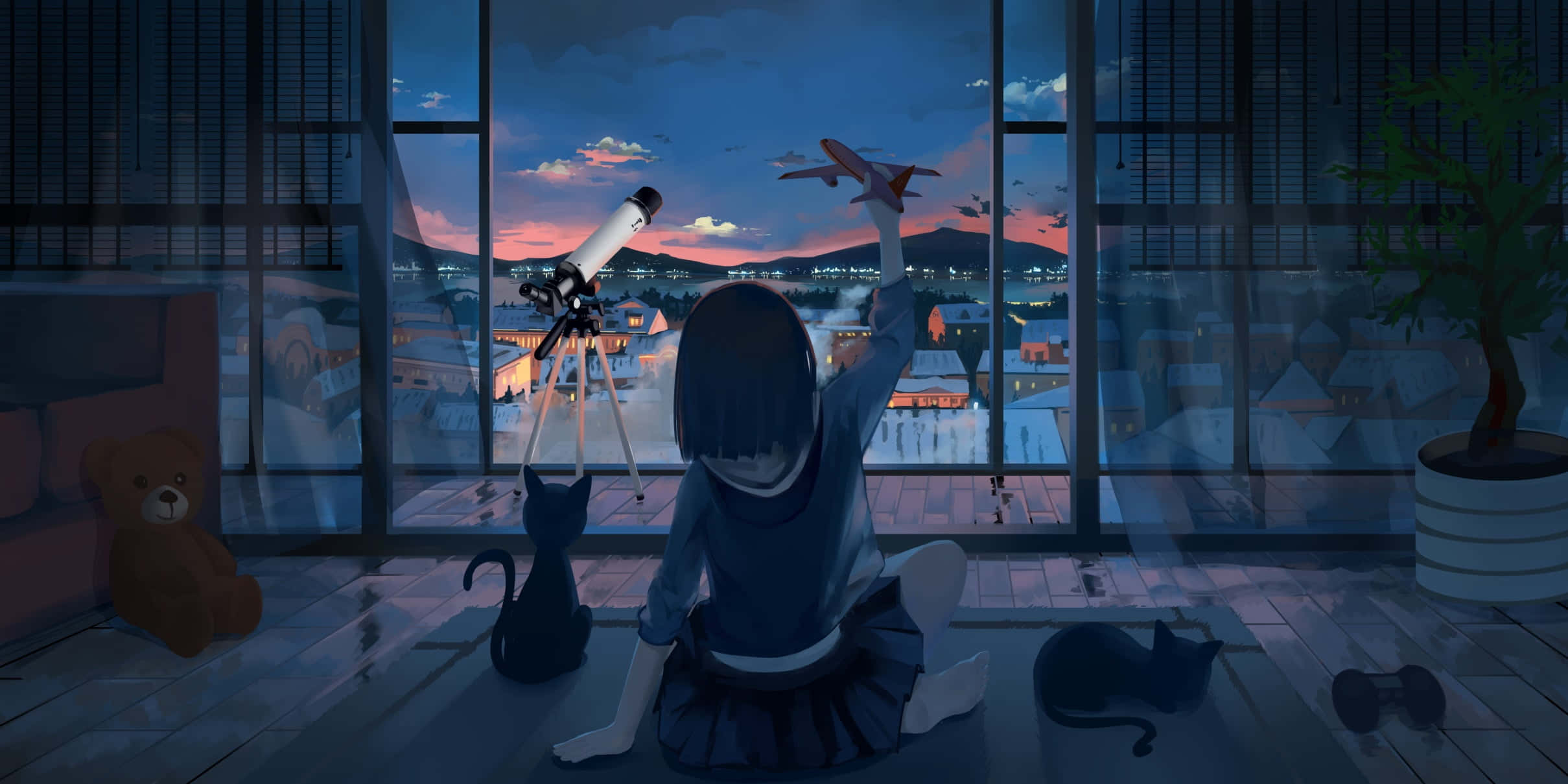 Flygt ind i den mørke og mystiske anime-verden Wallpapers