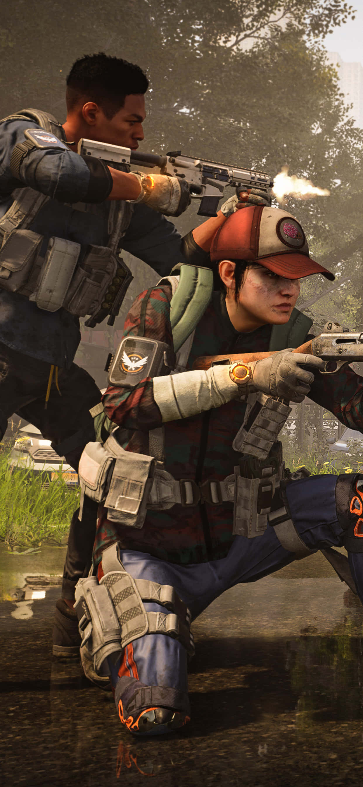 Flygt ind i en virtuel verden med iPhone Xs Max og The Division Wallpapers