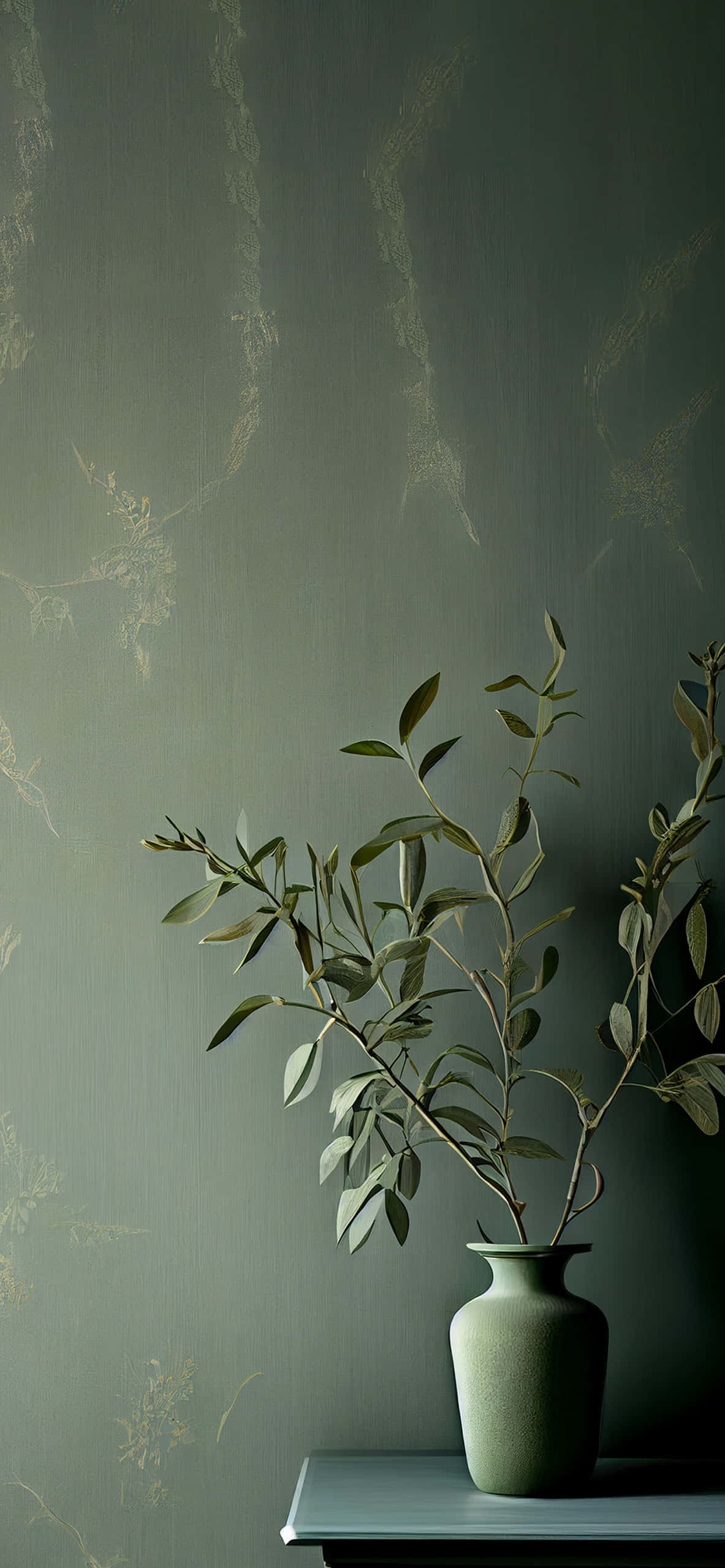 Flygt til naturen med en unik grøn æstetik Wallpapers