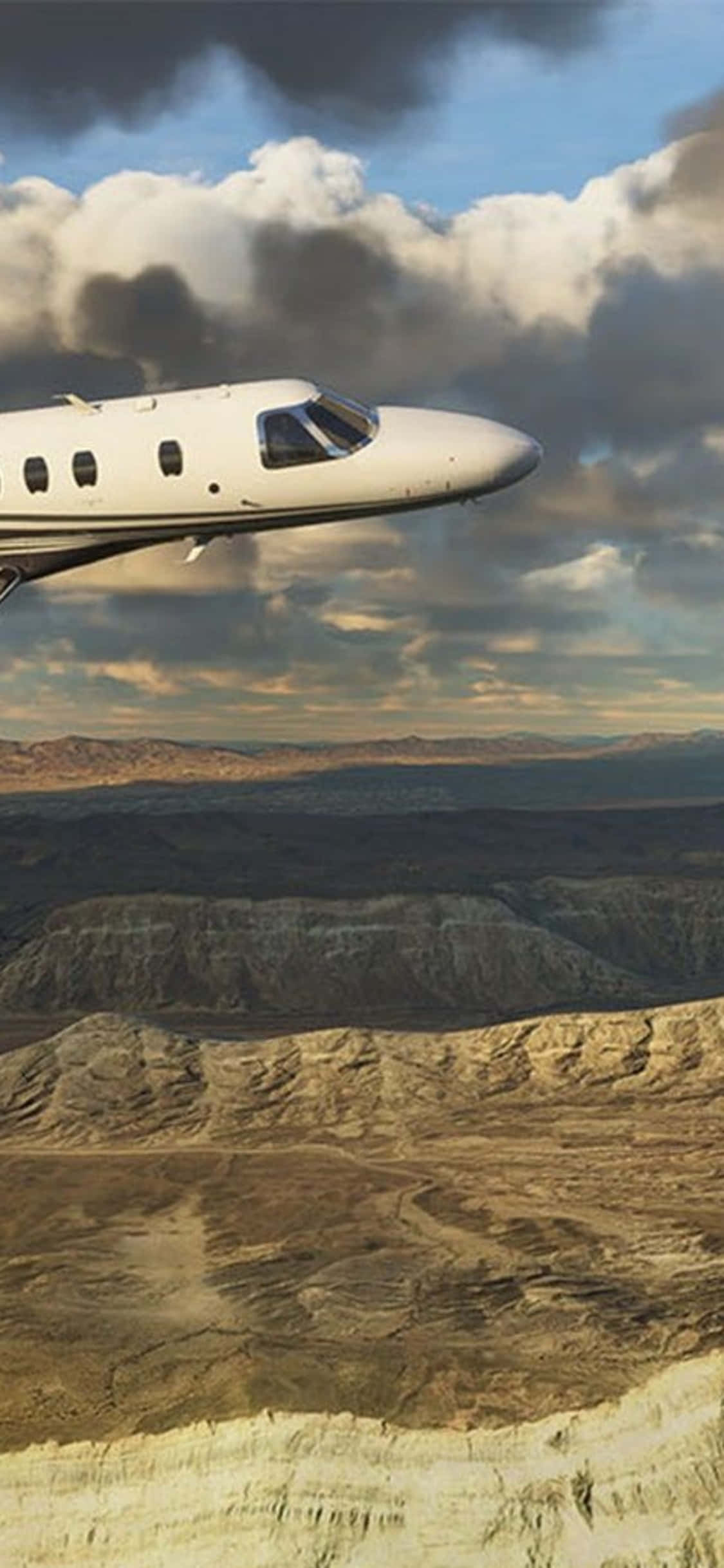 Flyv højt med Microsoft Flight Simulator på iPhone XS! Wallpapers