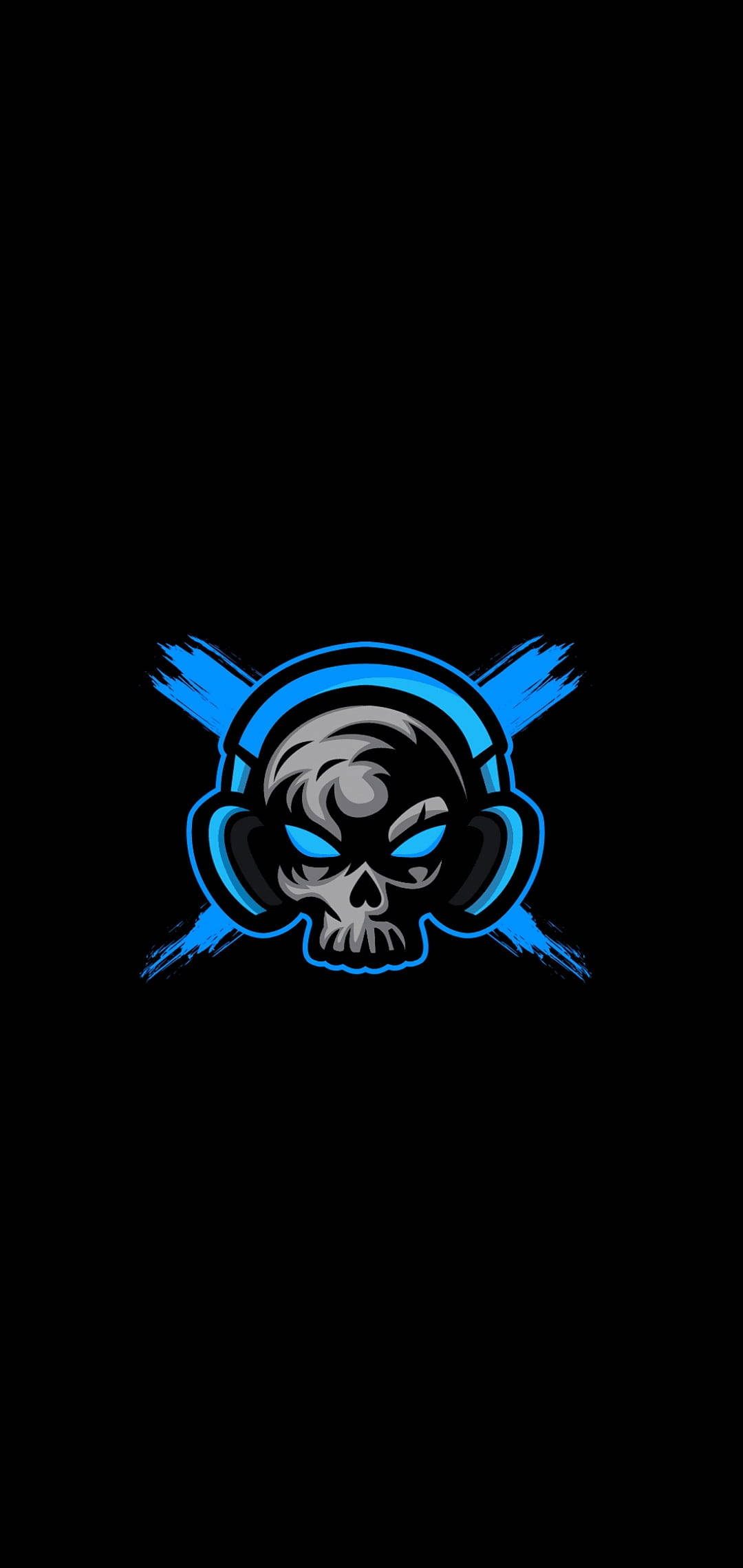 Fængslende Kranium med Hovedtelefoner Gaming Logo HD Wallpapers