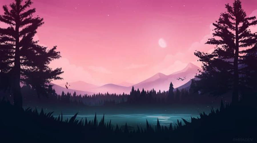 Fængslende Pink Vektor HD Skrivebordsbaggrund Wallpapers