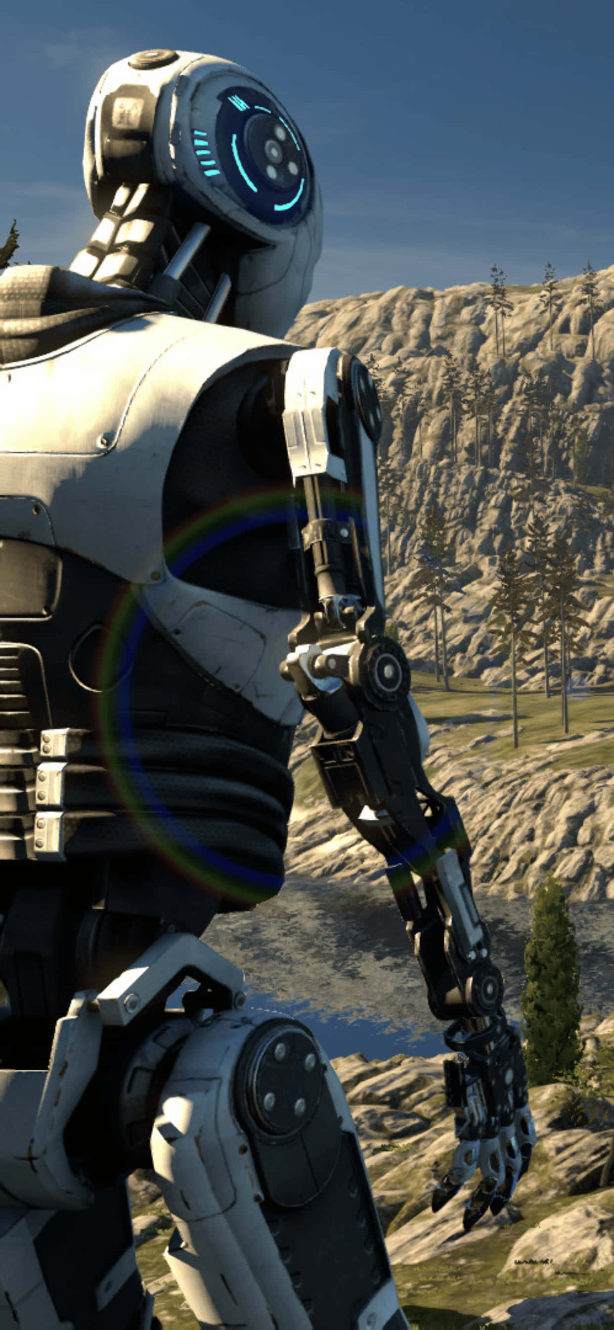 Fængslende Udsigt over The Talos Principle Spil på iPhone XS Max Wallpapers