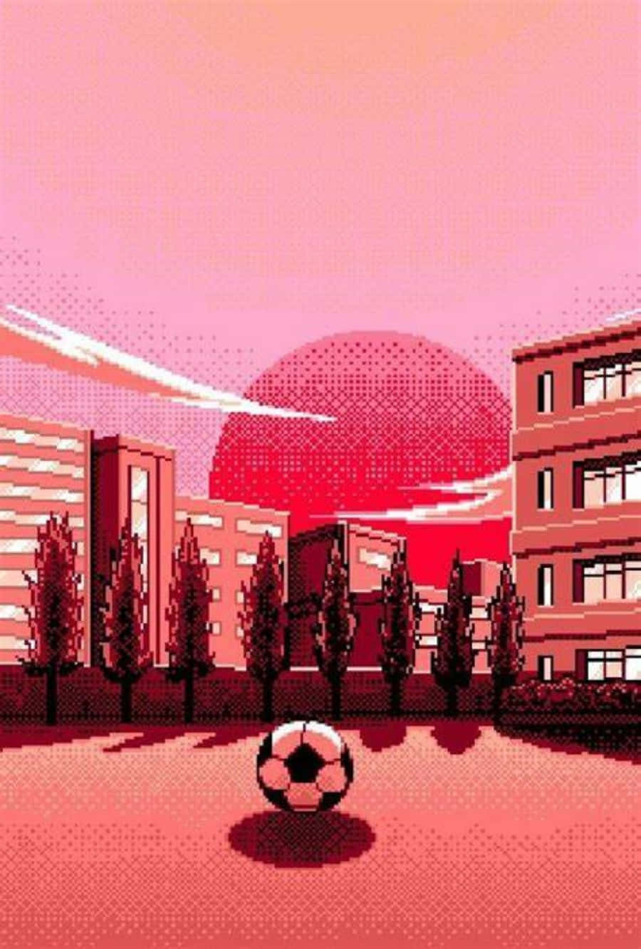 Fodboldæstetisk lyserød by Wallpapers