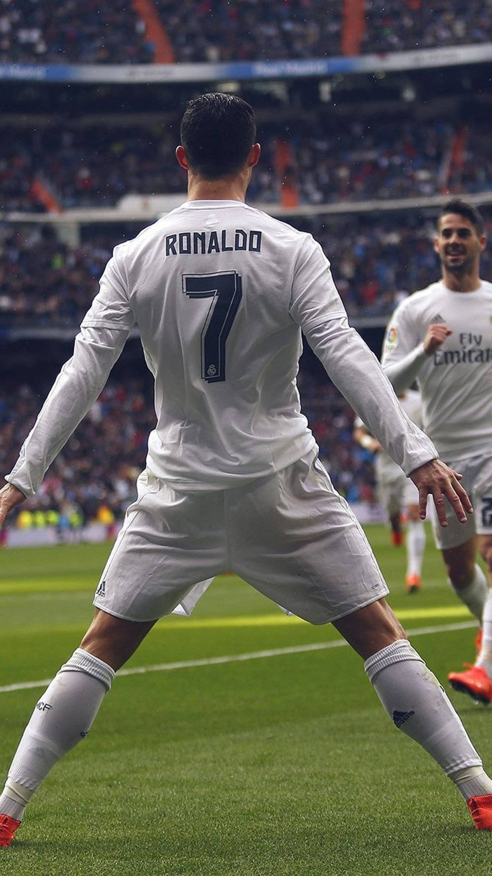 Fodboldlegenden Cristiano Ronaldo Cool Bagfra Wallpapers