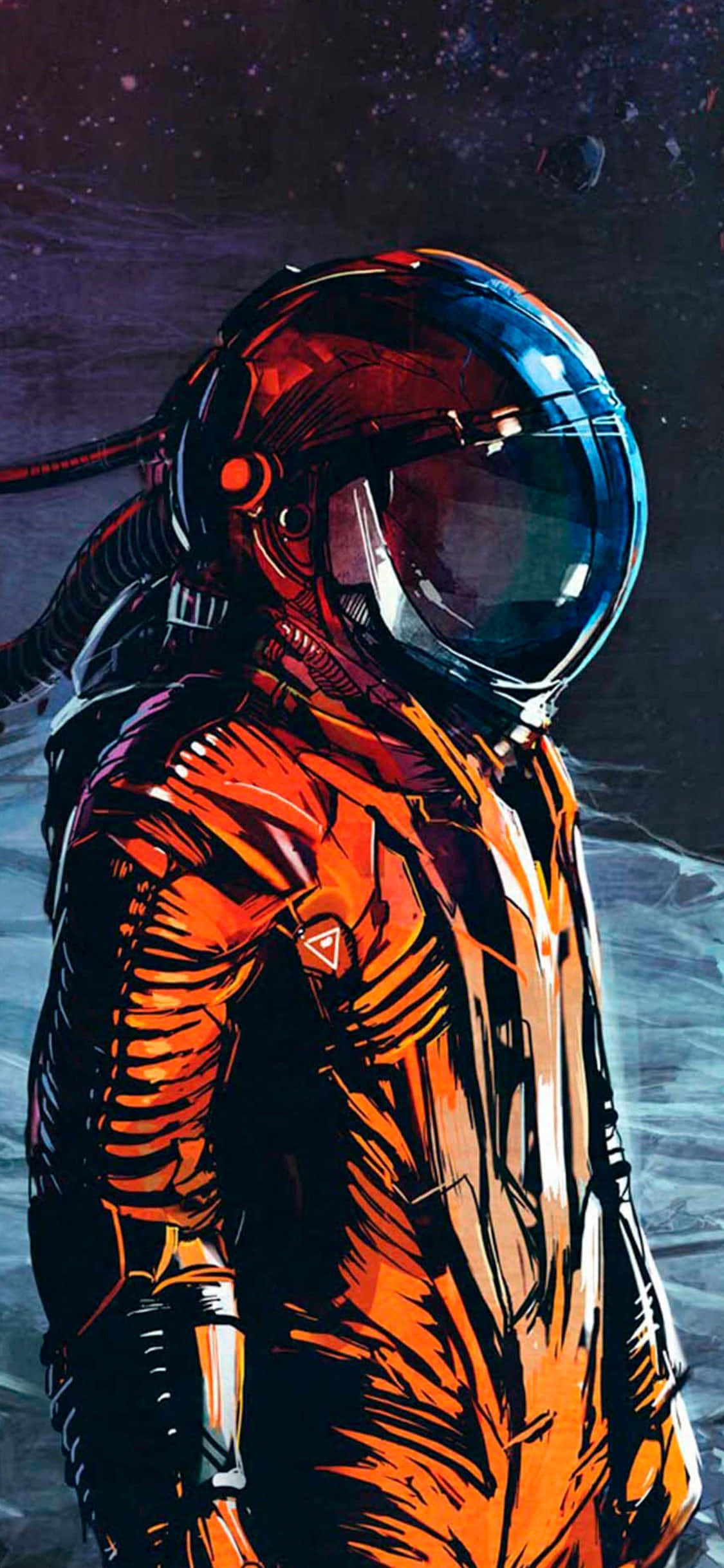 Føler du dig uden for denne verden? Tjek Astronaut iPhone! Wallpapers