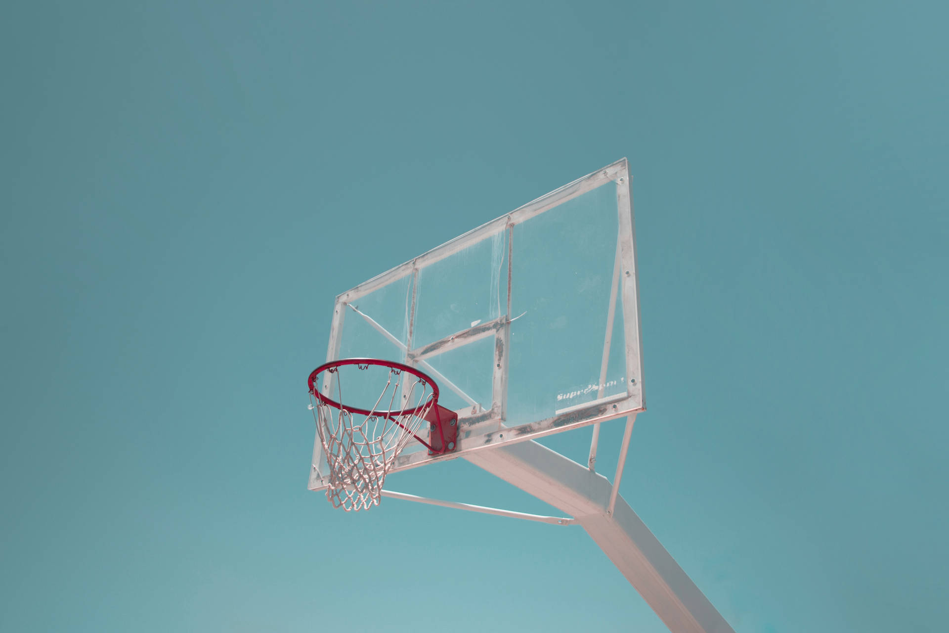 Minimalistisk basketballkurv tapet — Minimalistisk Wallpapers