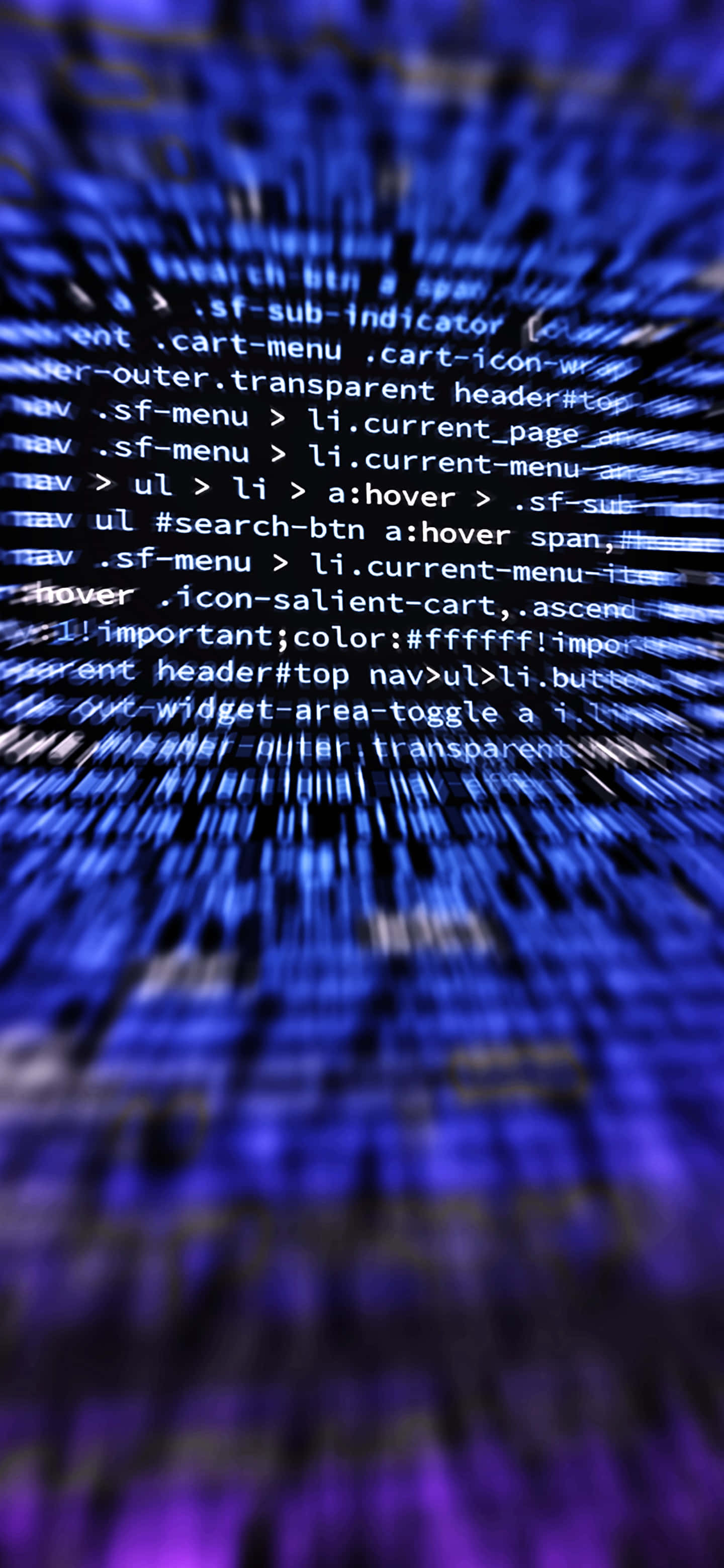 Fokuseret kode i iPhone X Programmeringsbaggrund Wallpapers