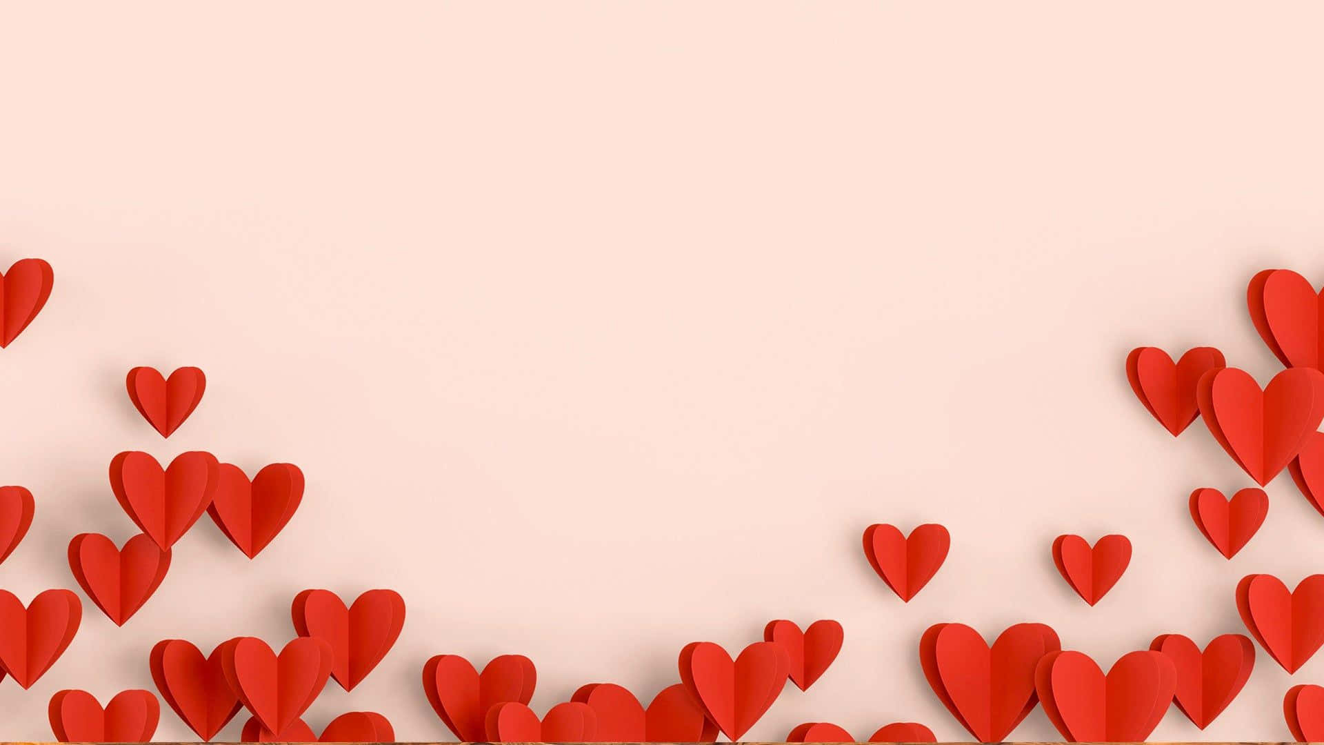 Foldede røde hjerter valentinsbaggrund Wallpapers
