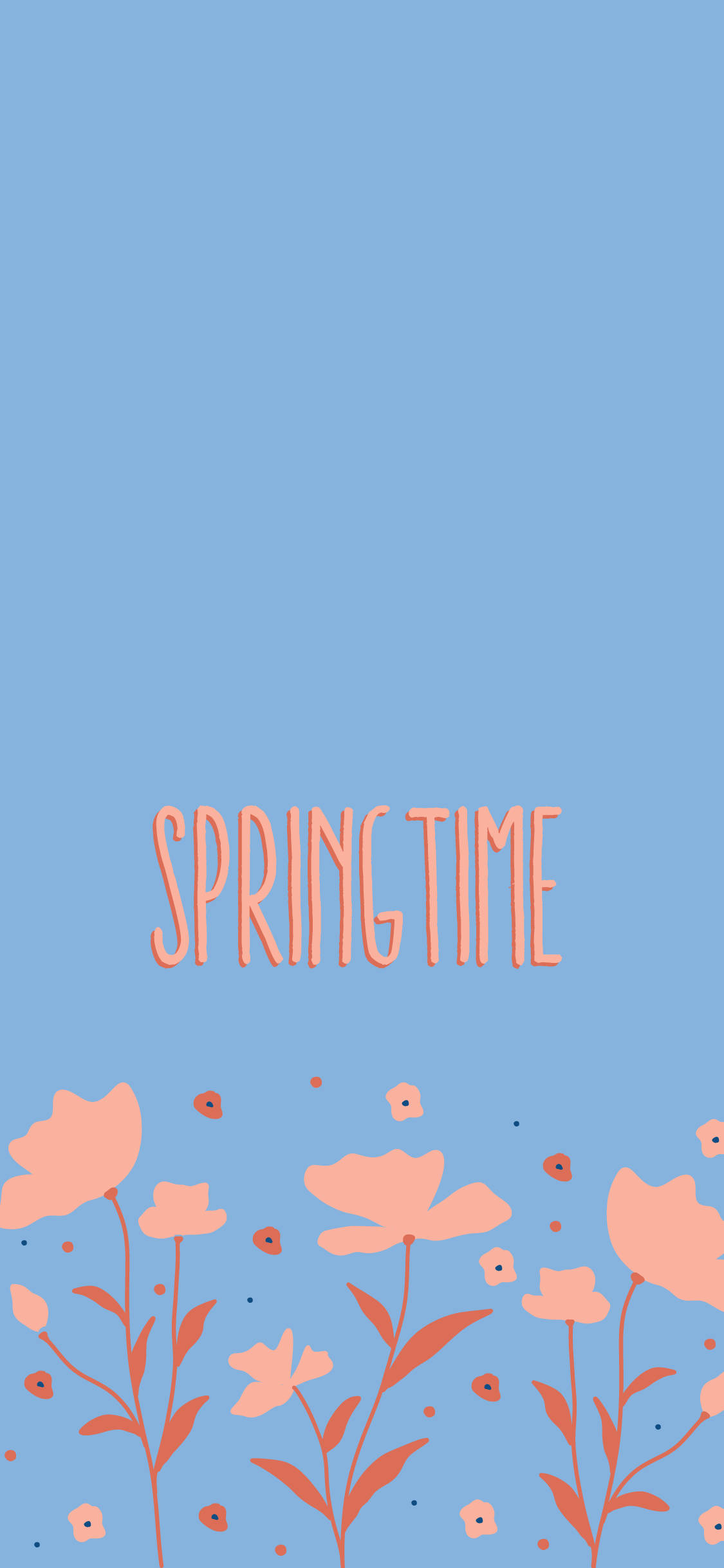 Forår iPhone Lyseblå Wallpapers