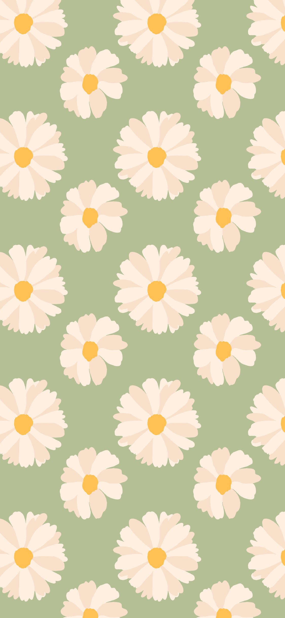Forår iPhone Margueritter Grøn Wallpapers