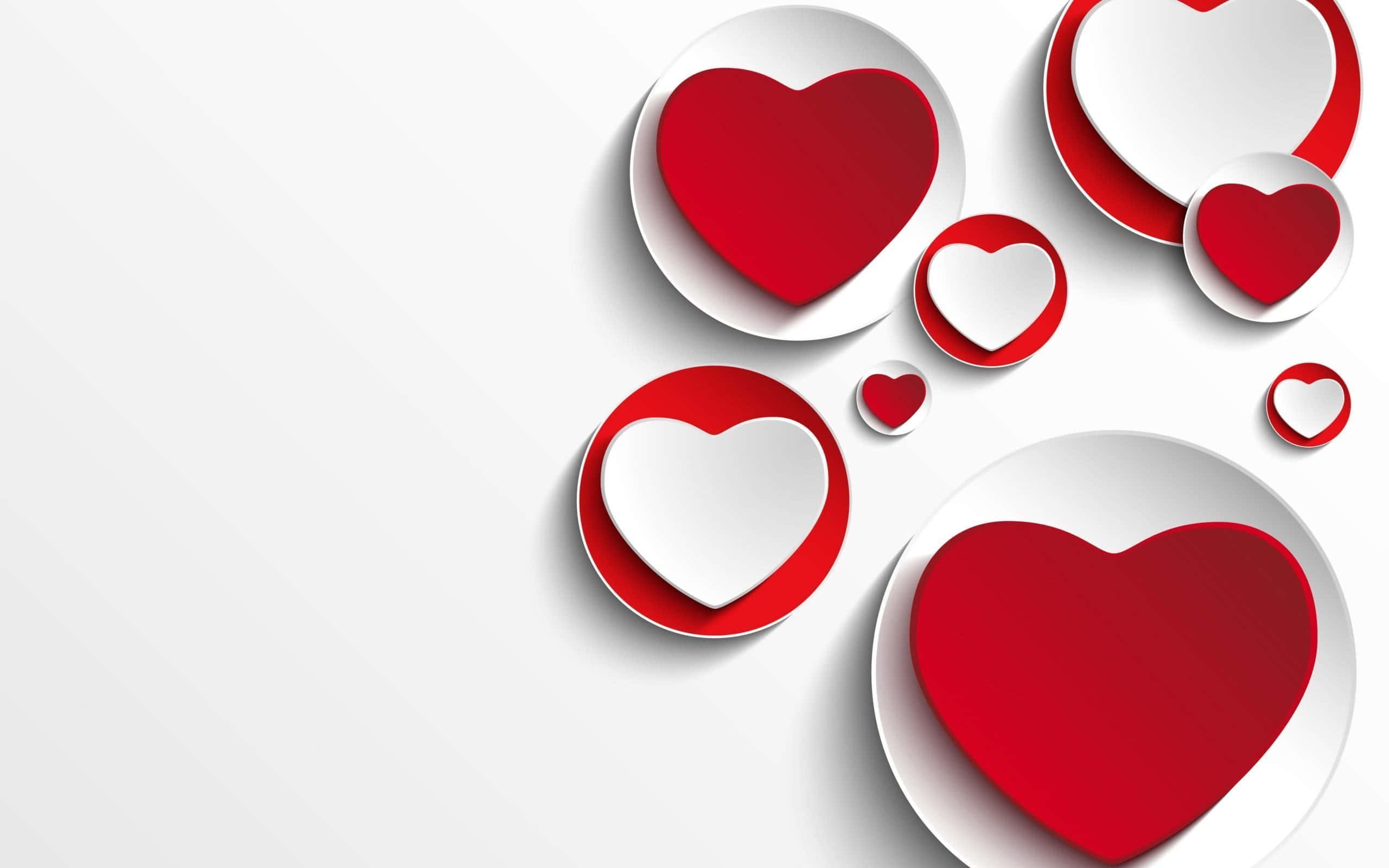 Forbliv stilfuld og moderne med Aesthetic Heart-baggrund! Wallpapers
