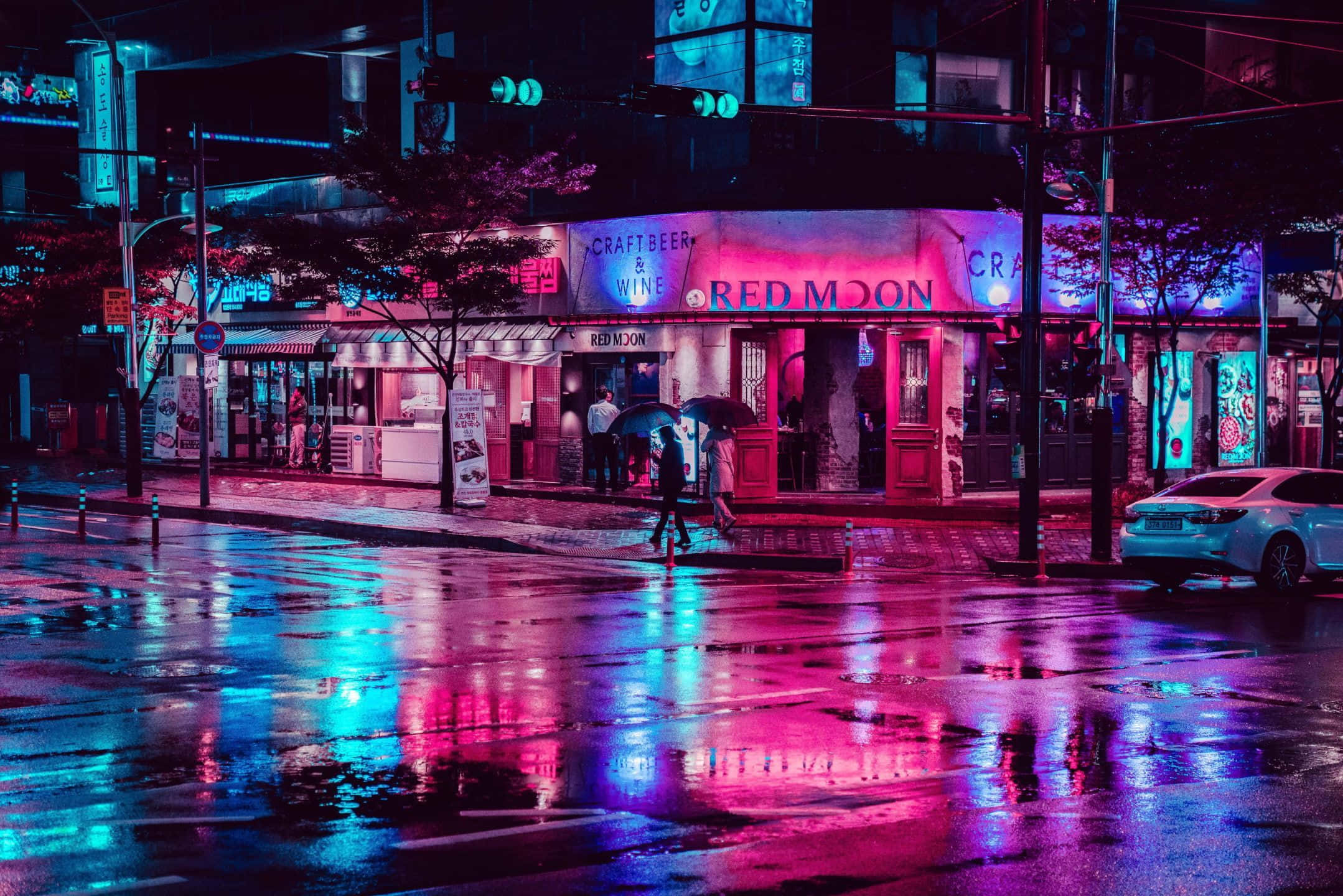Fordyb dig i de levende syn af Neon City. Wallpapers