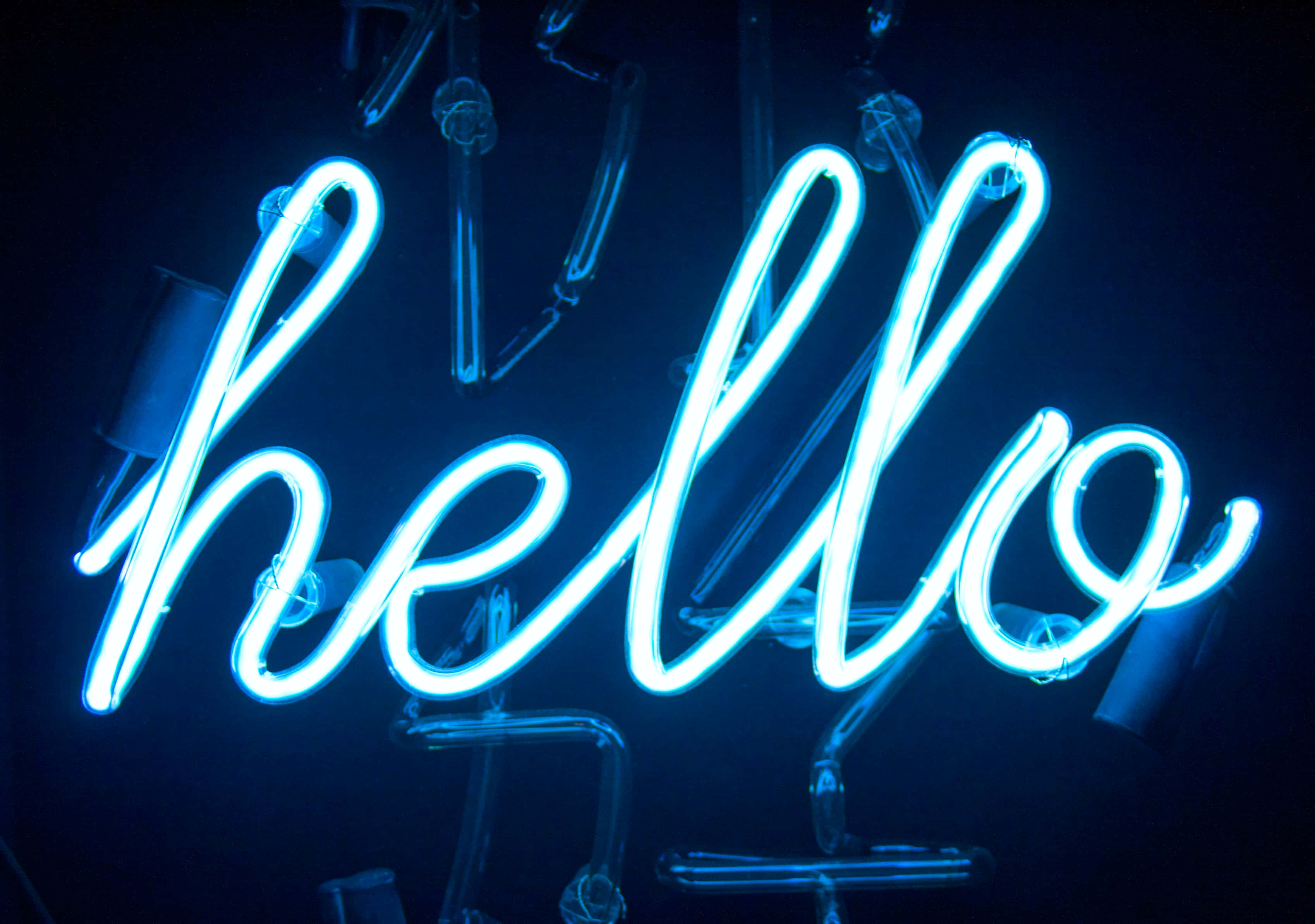 "Fordyb dig i den neonblå æstetik" Wallpapers