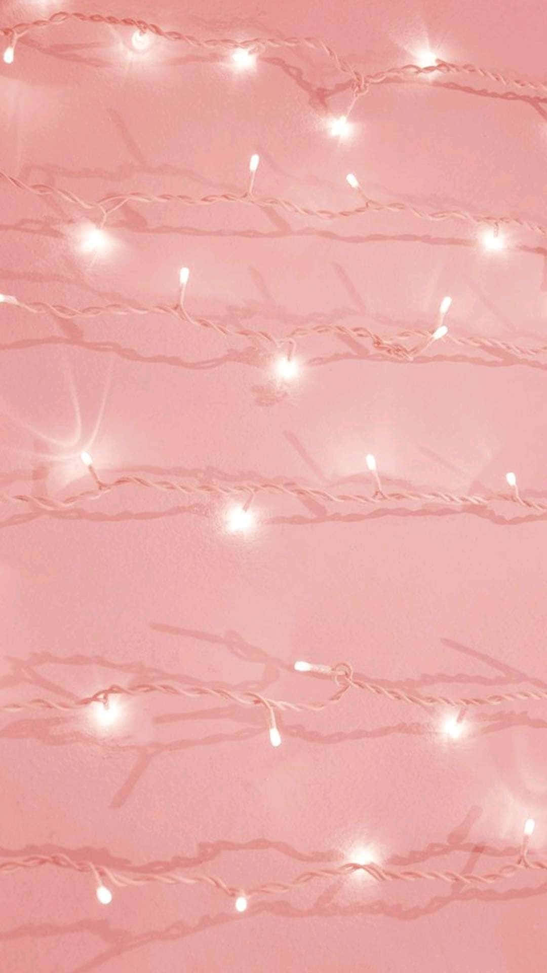 Fordyb dig i den varme glød fra denne rosaguld æstetiske baggrund Wallpapers