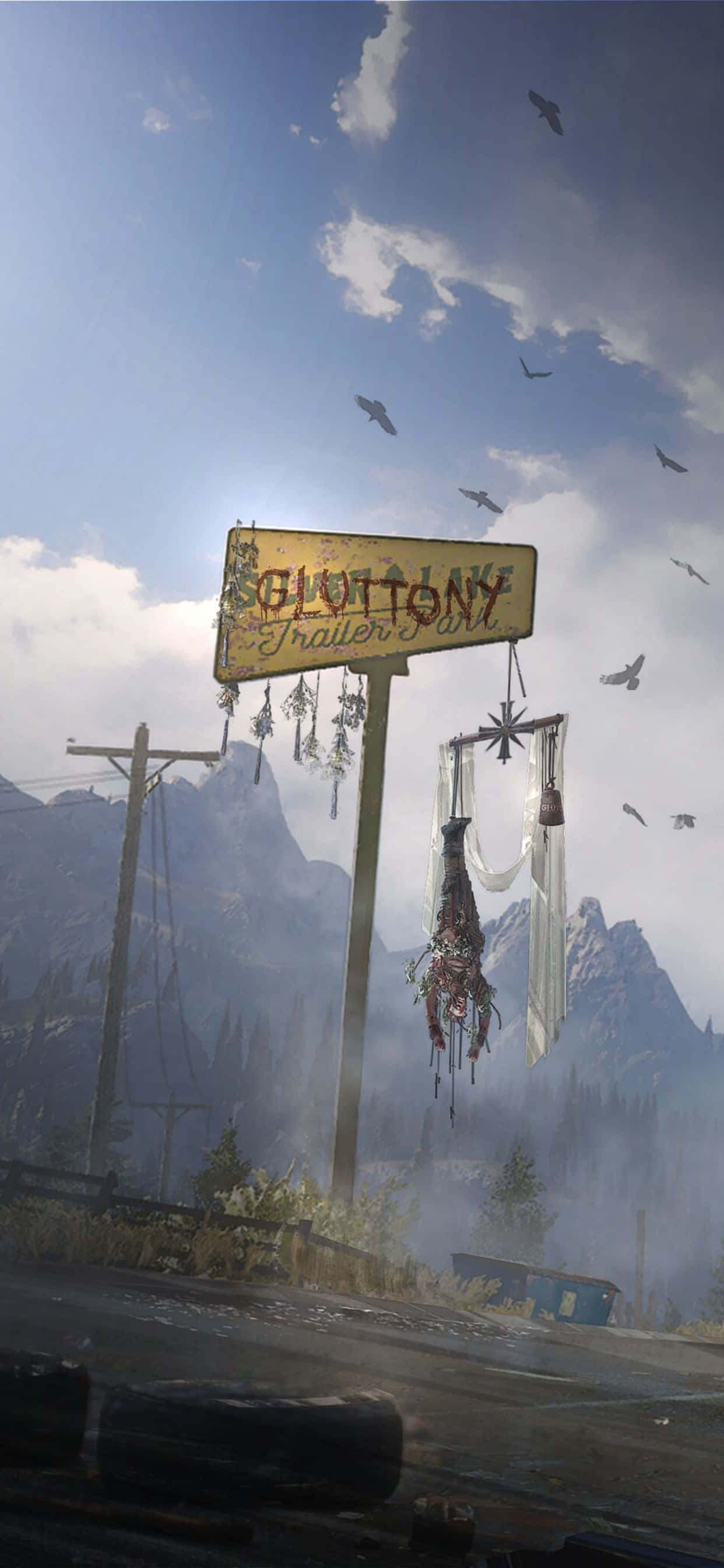 Fordyb dig i en verden af eventyr med en iPhone Xs Max og Far Cry 5. Wallpapers