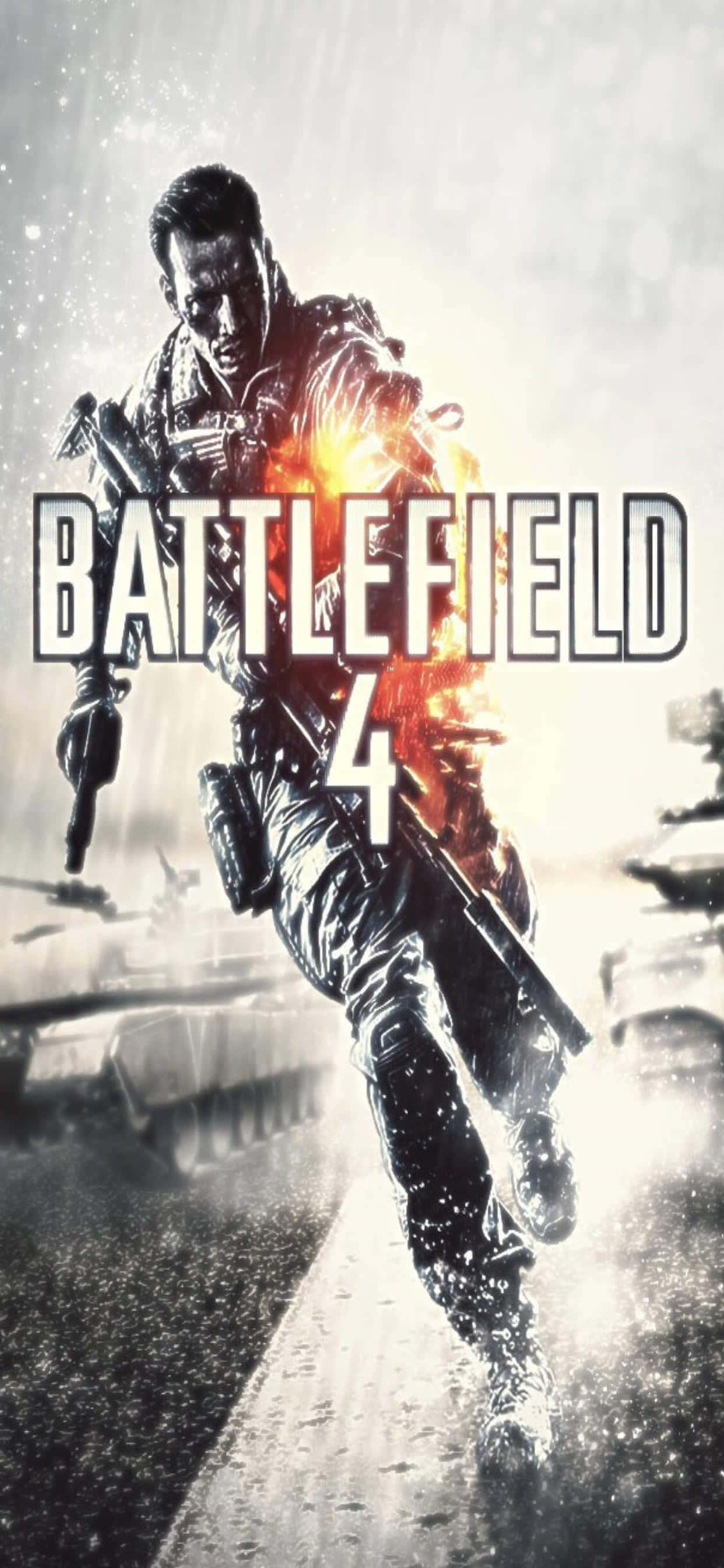 Fordyb dig i handlingen med Battlefield 4 på iPhone Xs Max Wallpapers