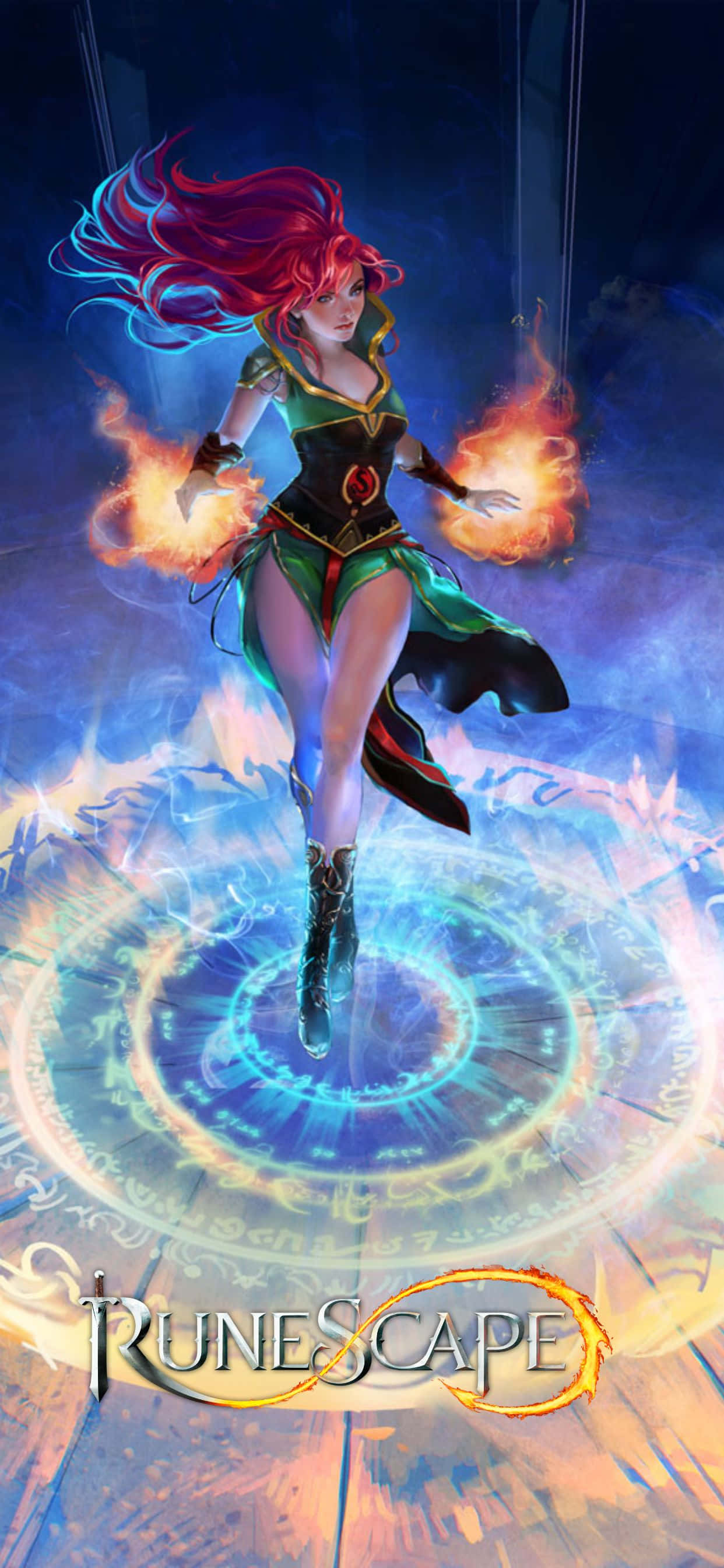 Fordyb dig i Runescapes verden med denne iPhone Xs Max Wallpapers