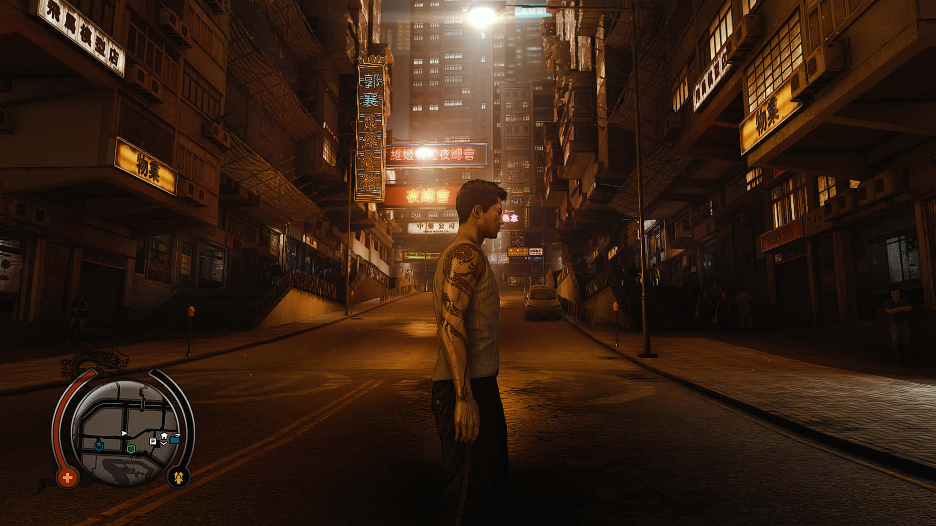 Fortab dig i de rå Hongkong-baggyder med Sleeping Dogs Wallpapers