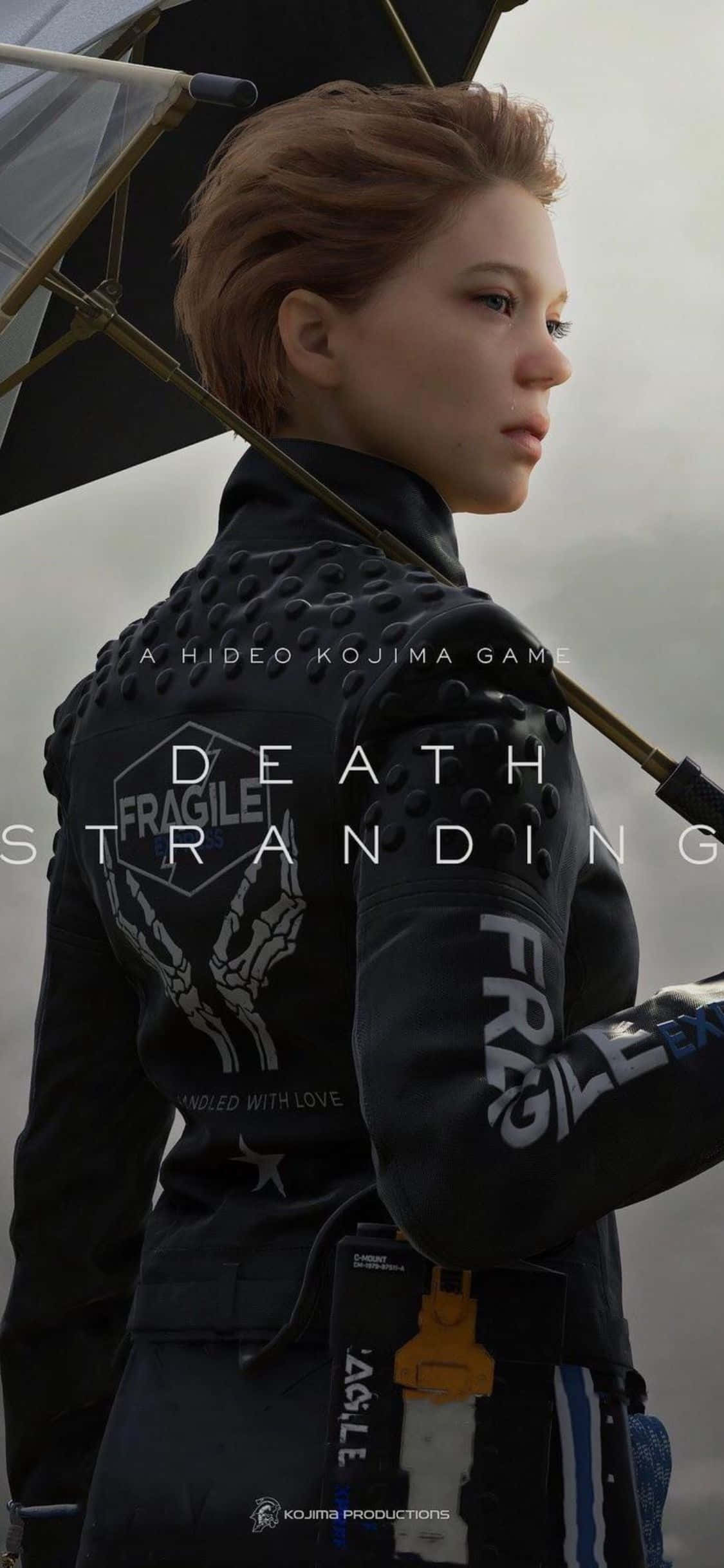 Fortab dig i en postapokalyptisk verden med det fængslende spil, Death Stranding, på din iPhone X Wallpapers