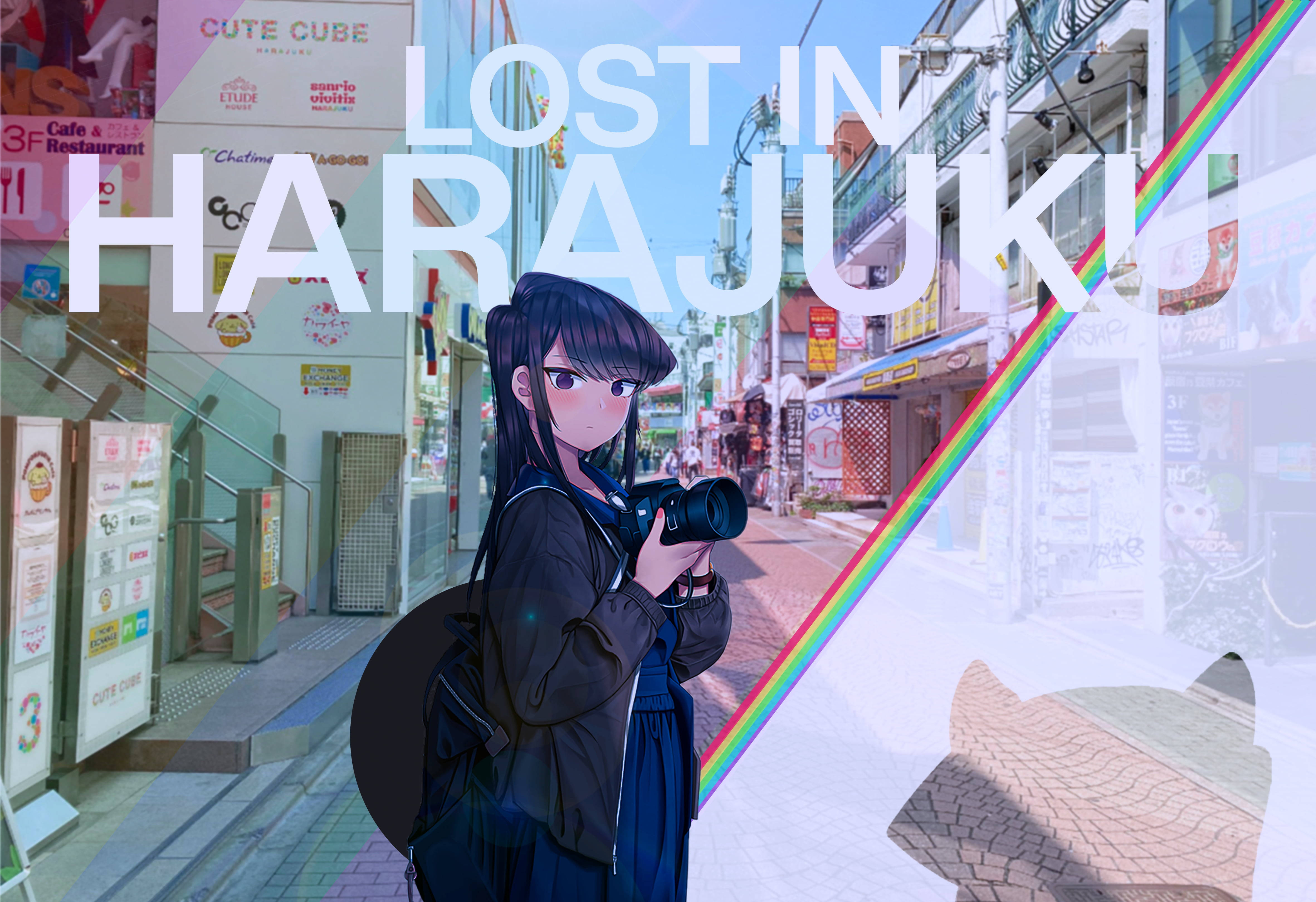 Fortabt i Harajuku Tokyo Japan Pige Wallpapers