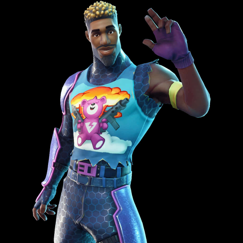 Fortnite-figur vinker hej Wallpapers