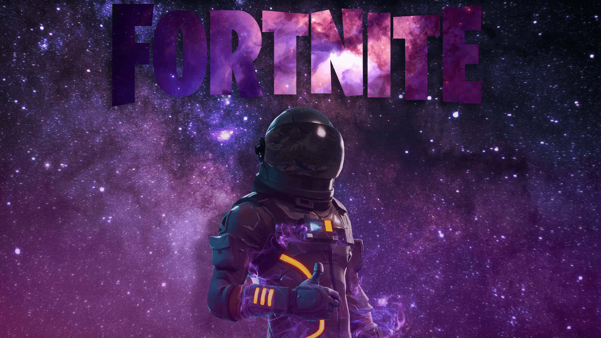 Fortnite Galaxy med hjelm Wallpapers