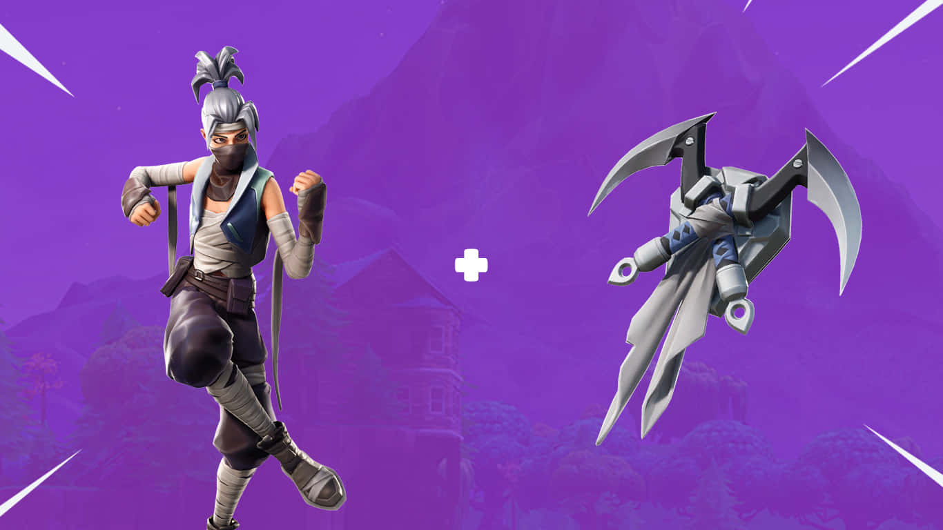 Fortnite Kuno i lilla Wallpapers