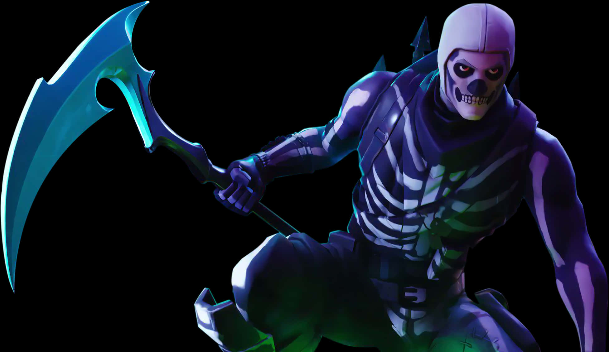 Fortnite Skull Trooper-dragt med le Wallpapers