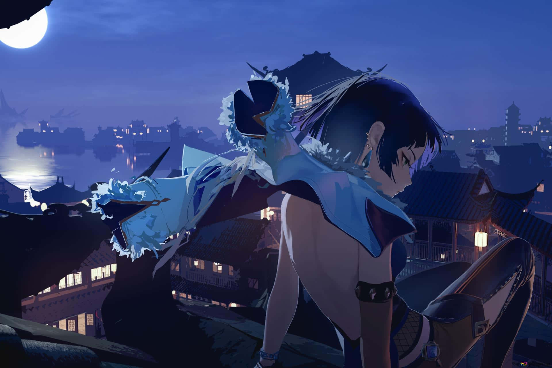 Fortryllende anime-landskab Wallpapers