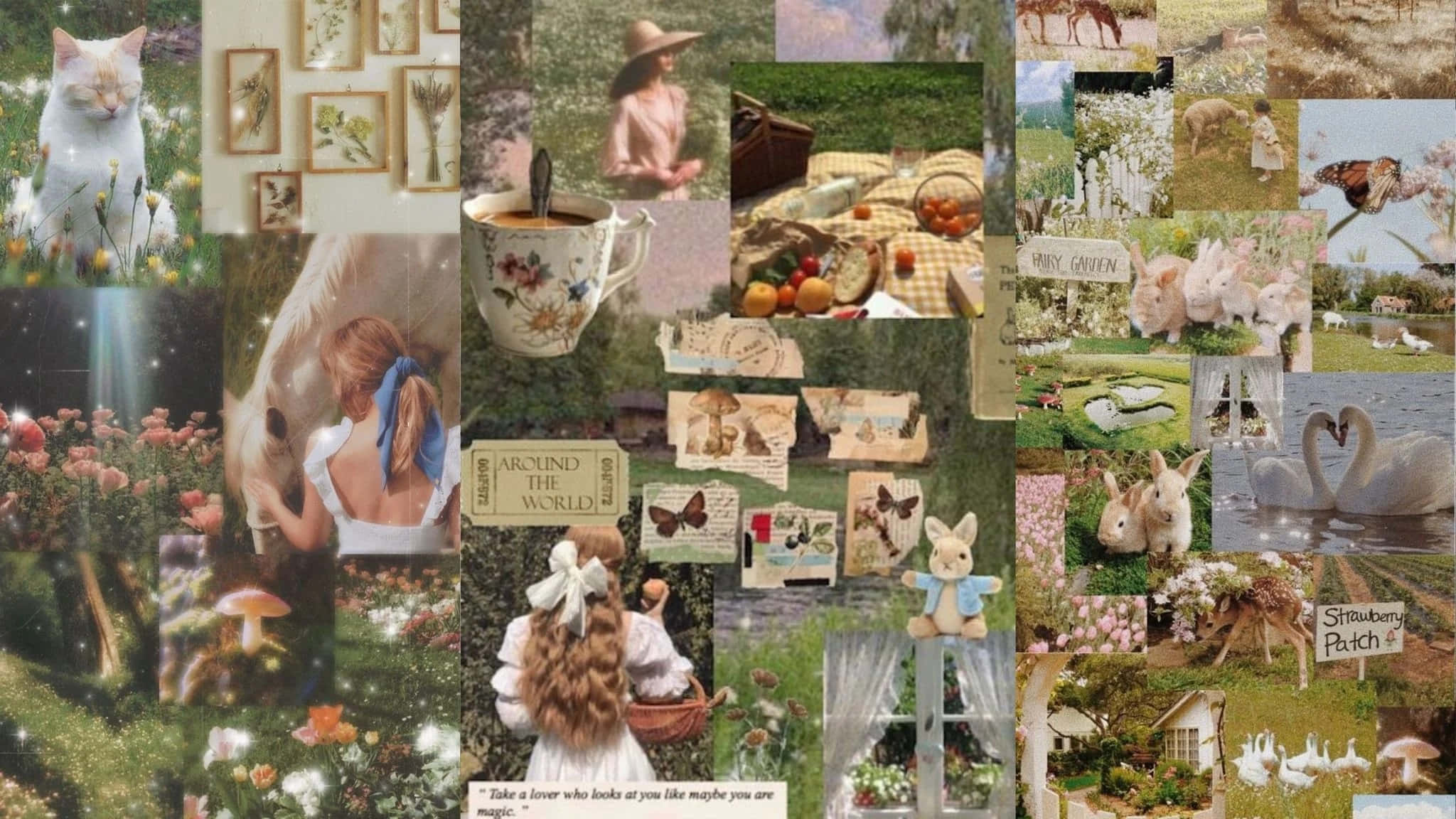 Fortryllende Cottagecore baggrund Wallpapers