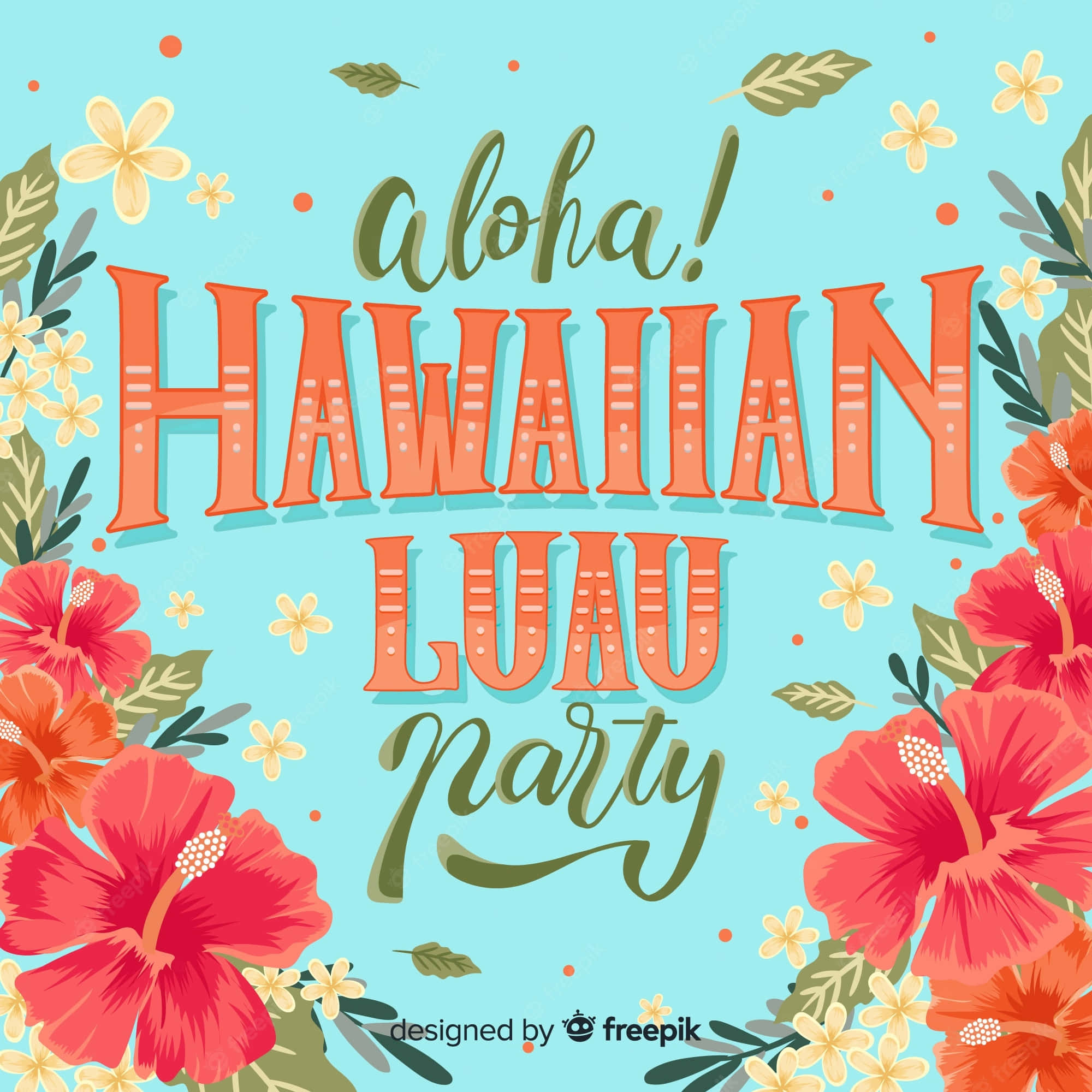 Fortryllende hawaiiansk luau-baggrund Wallpapers