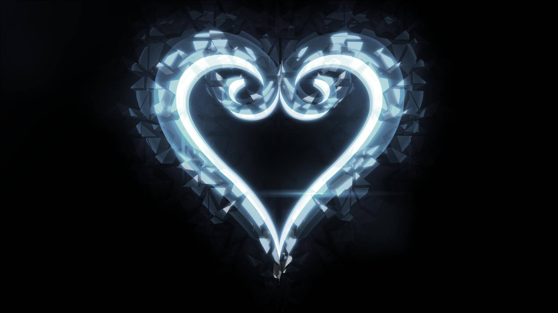 Fortryllende Kingdom Heart logo display Wallpapers