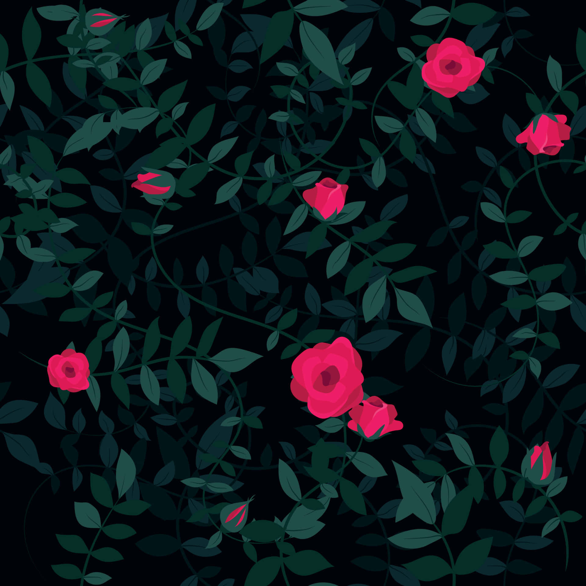 Fortryllende mørk blomsterbaggrund Wallpapers