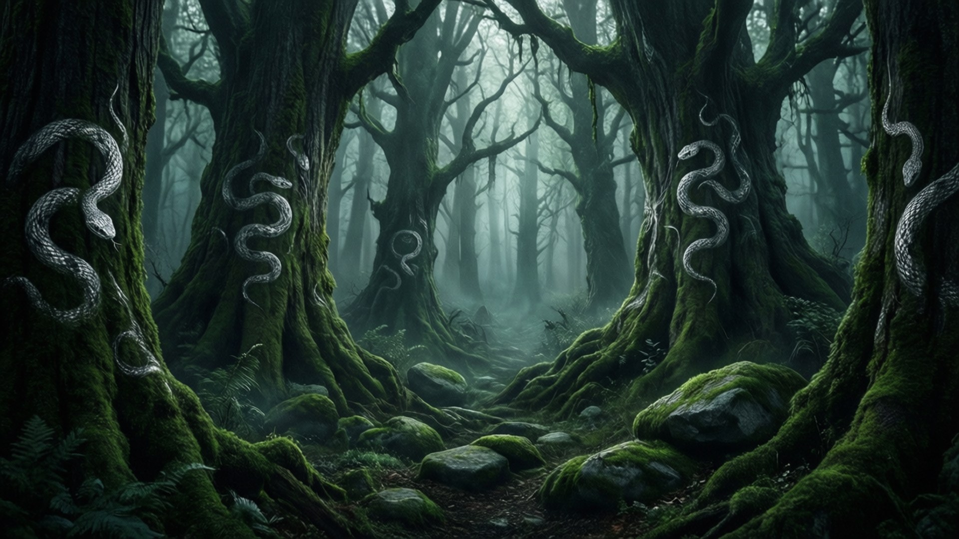 Fortryllet Slytherin-skov Wallpapers