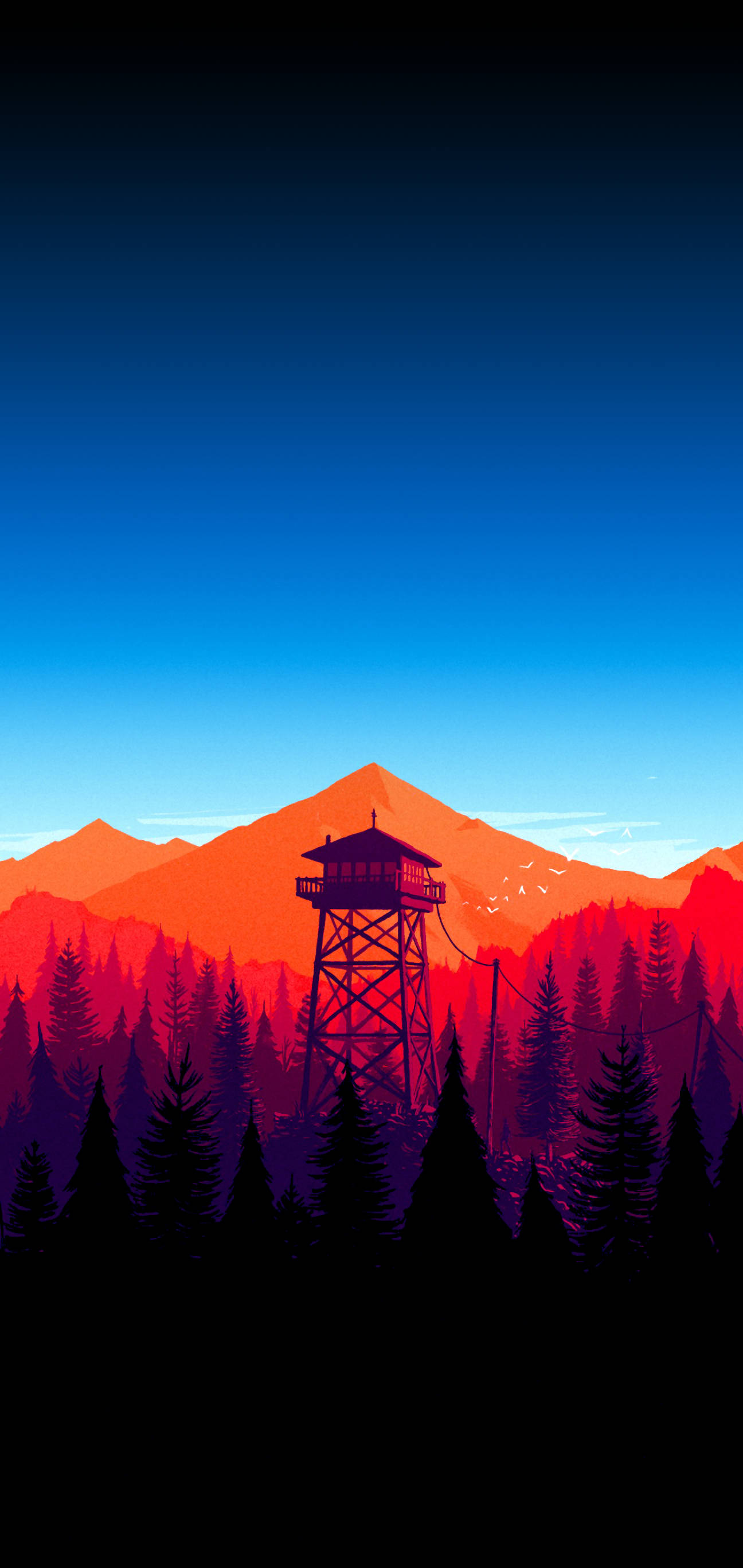 Forundres over det betagende AMOLED-bjerglandskab! Wallpapers