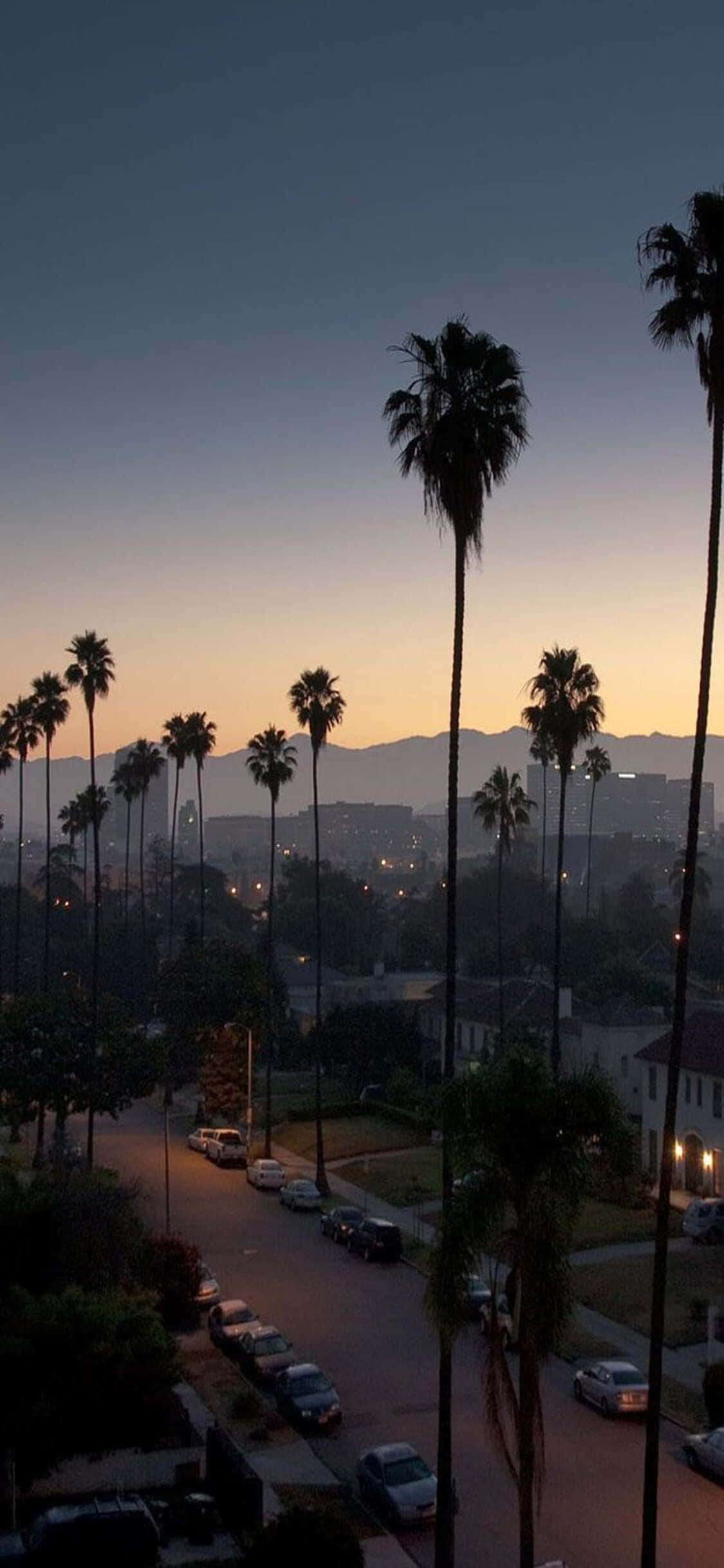 Foto: Nyd den californiske solnedgang, mens du tager et billede med din iPhone X Wallpapers