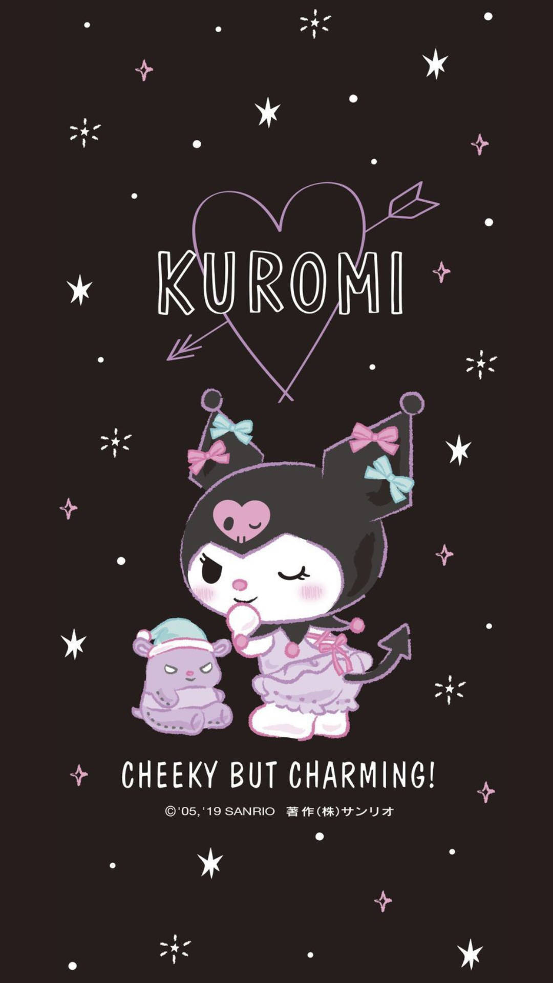 Fræk men charmerende My Melody Kuromi Wallpapers