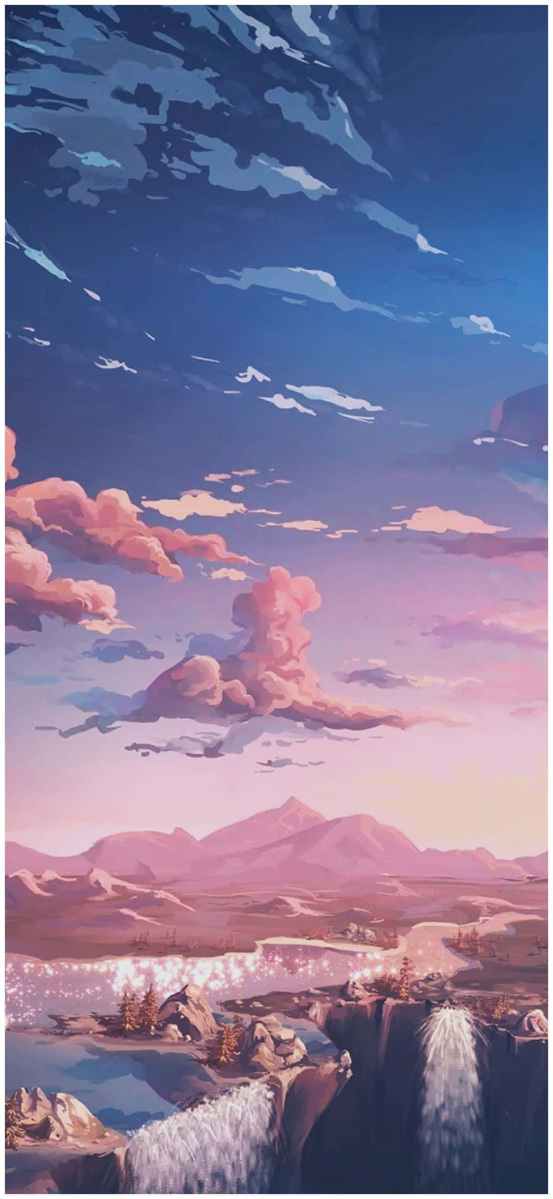 Fredfyldt anime-sceneri Wallpapers